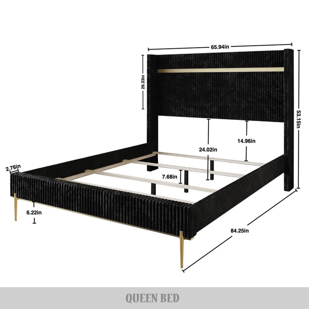 CasePiece C8406QUB-BK-VV beds - View #7