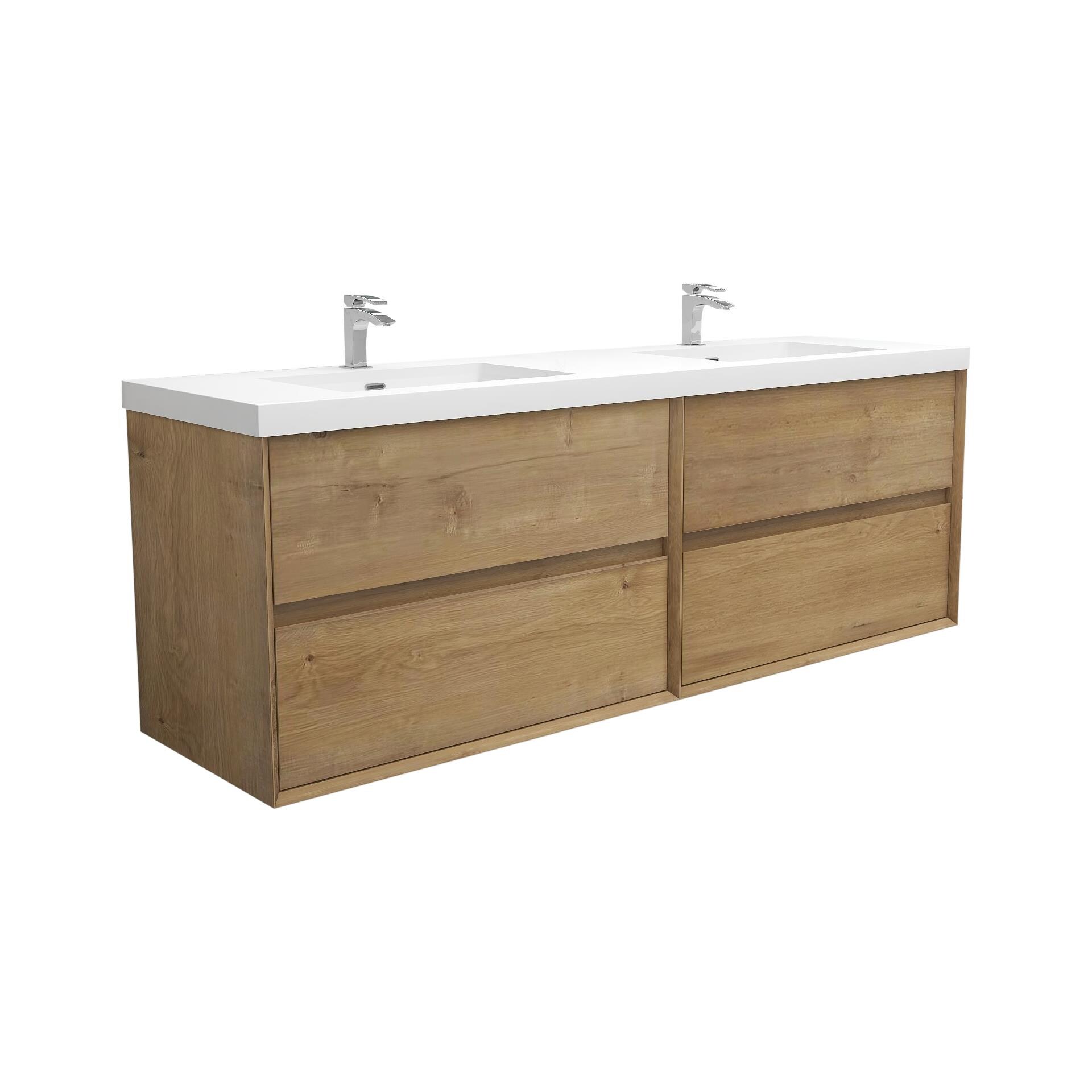 BV Better Vanity SLIM72D-OAK Bath-Vanity-Combo - View #2