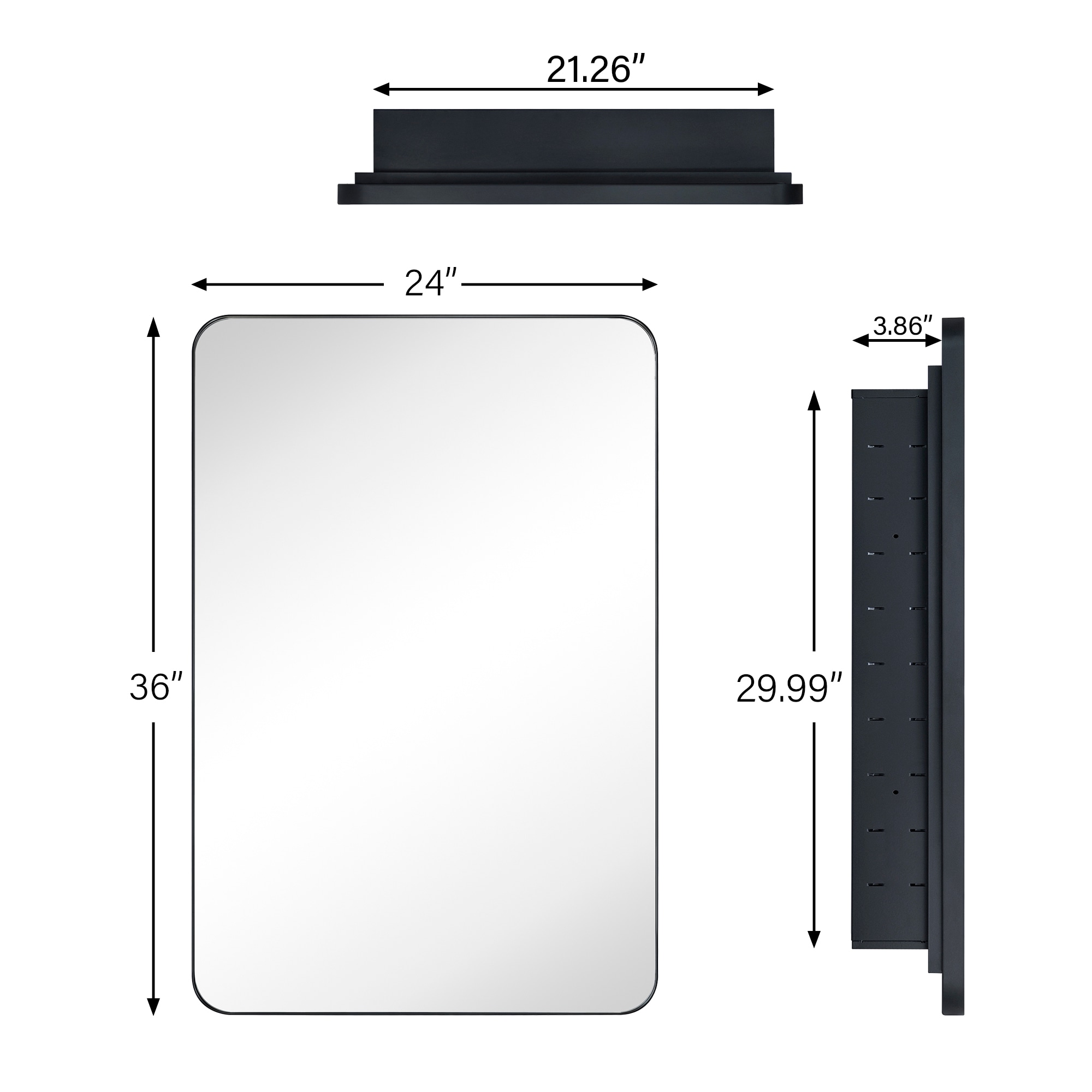 TEHOME GC-00603 Bathroom-Medicine-Cabinets - View #8