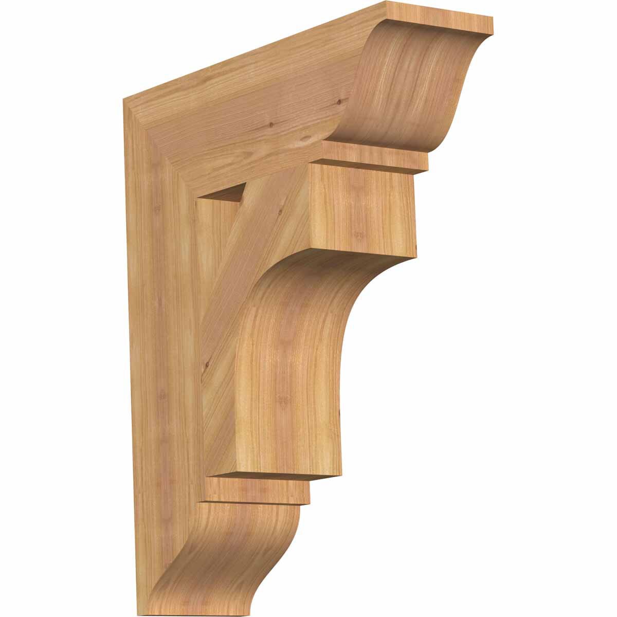 Ekena Millwork BKT06X20X24WTL01SWR Westlake traditional smooth 5-1/2-in x 20-in x 24-in Western red cedar Brown Wood Standard bracket