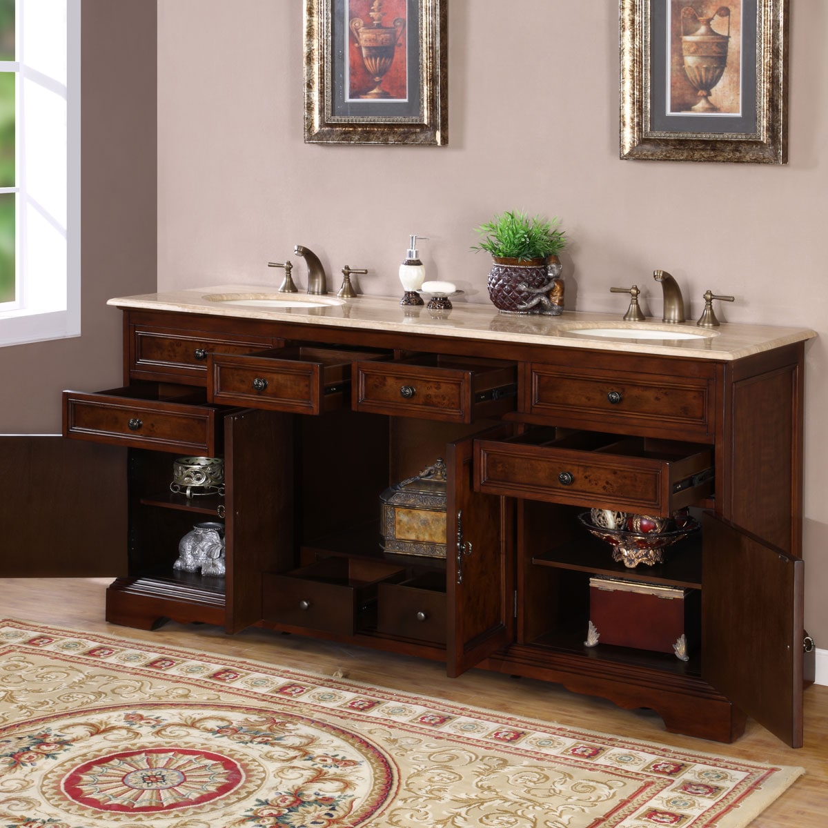 Silkroad Exclusive HYP-0716-T-UIC-72 Bath-Vanity-Combo - View #2