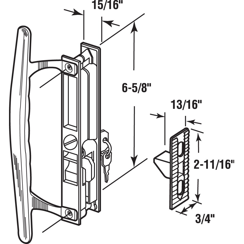 Prime-Line C 1197 Sliding-Patio-Door-Handles - View #2