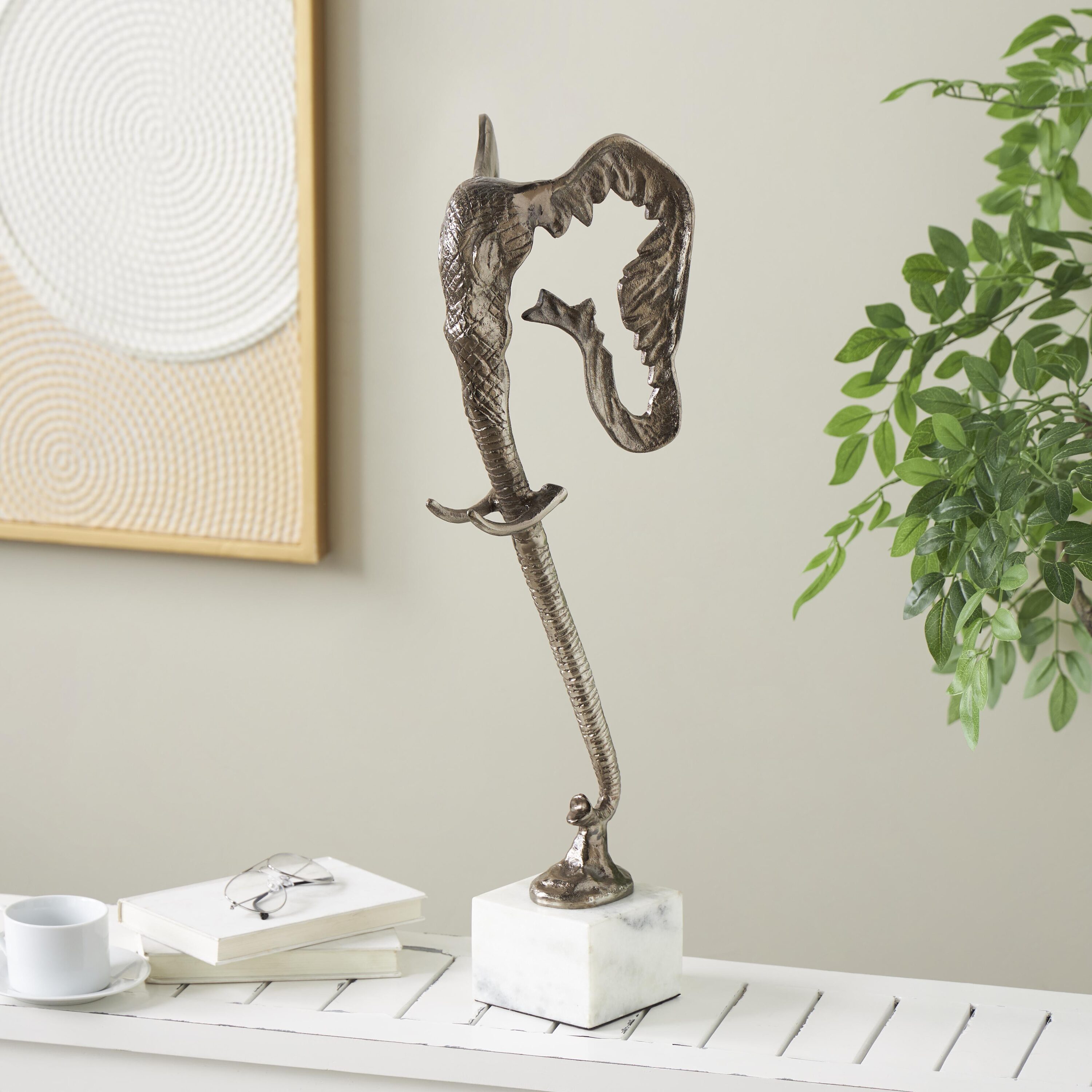 Grayson Lane 823147 Silver Aluminum Eclectic Sculpture