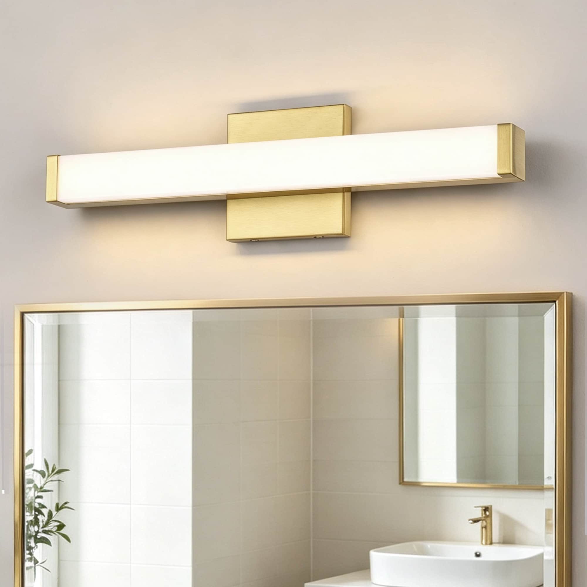 Edvivi 18-in 1 Light Gold Integrated LED Modern/contemporary Bathroom Vanity light bar