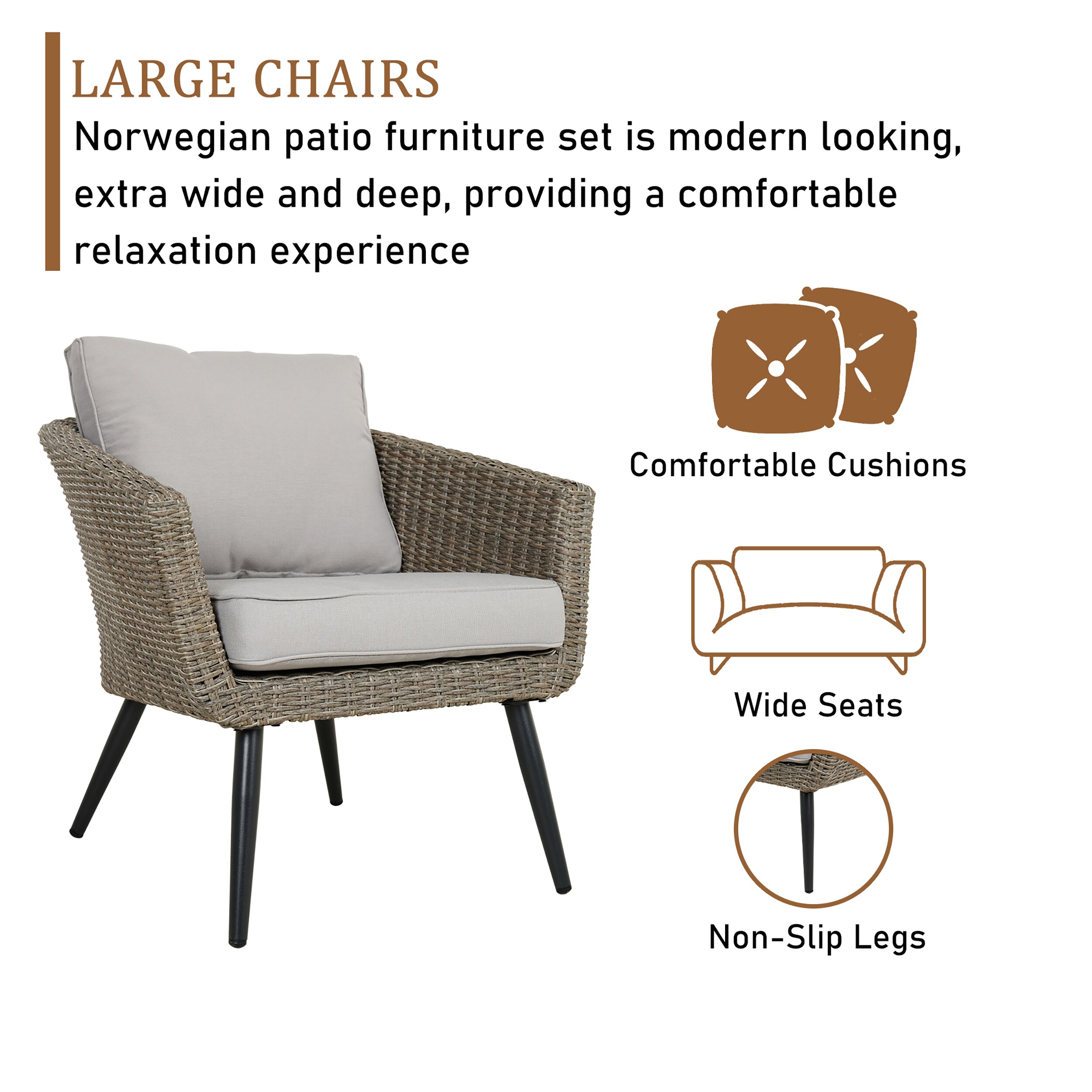 CASAINC ZY-44 Patio-Chairs - View #2