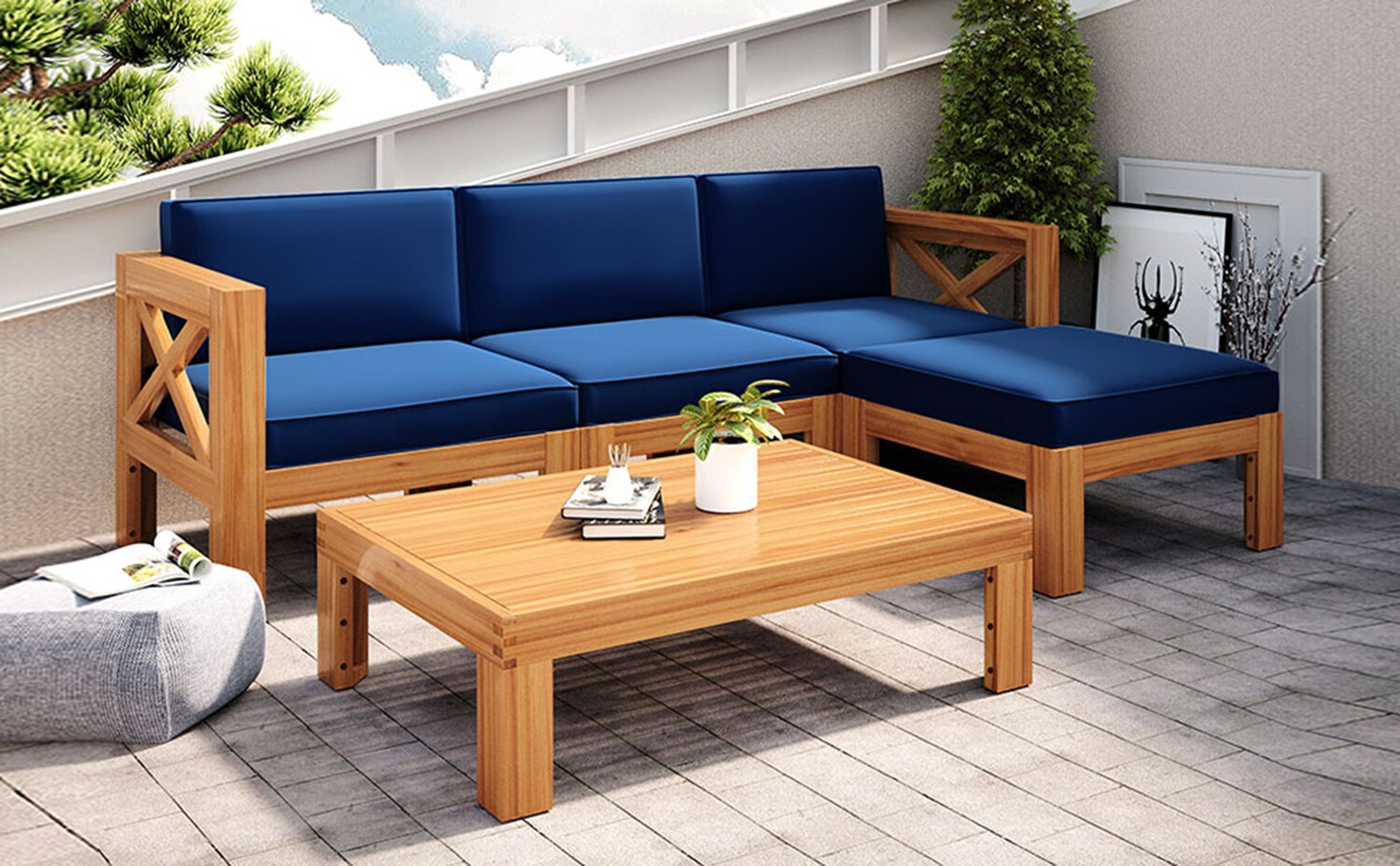 SINOFURN SYA020191BK Patio-Sofas-Daybeds - View #9
