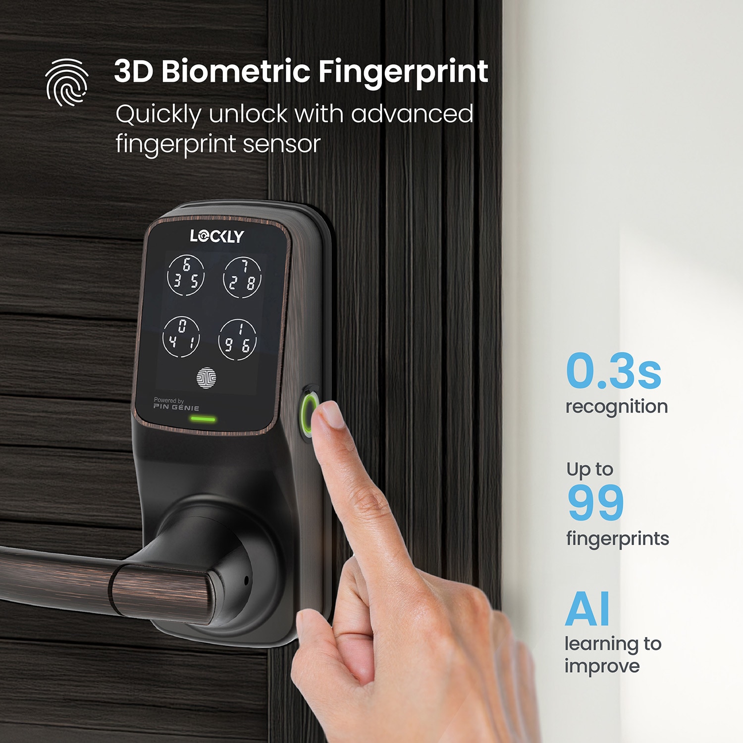 Lockly PGD628W-VB Electronic-Door-Locks - View #4