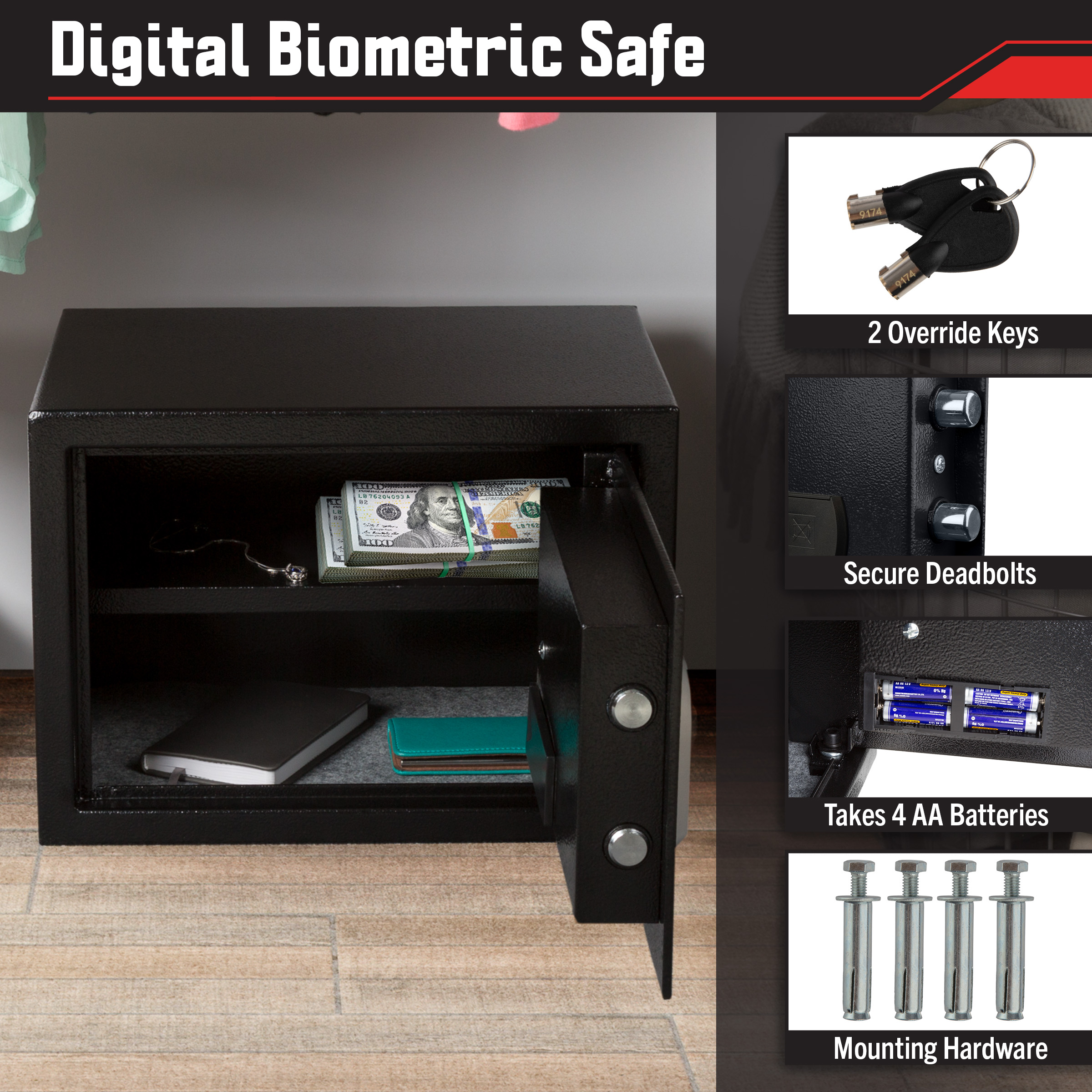Stalwart 65-FIN-25 Chest-Safes - View #4
