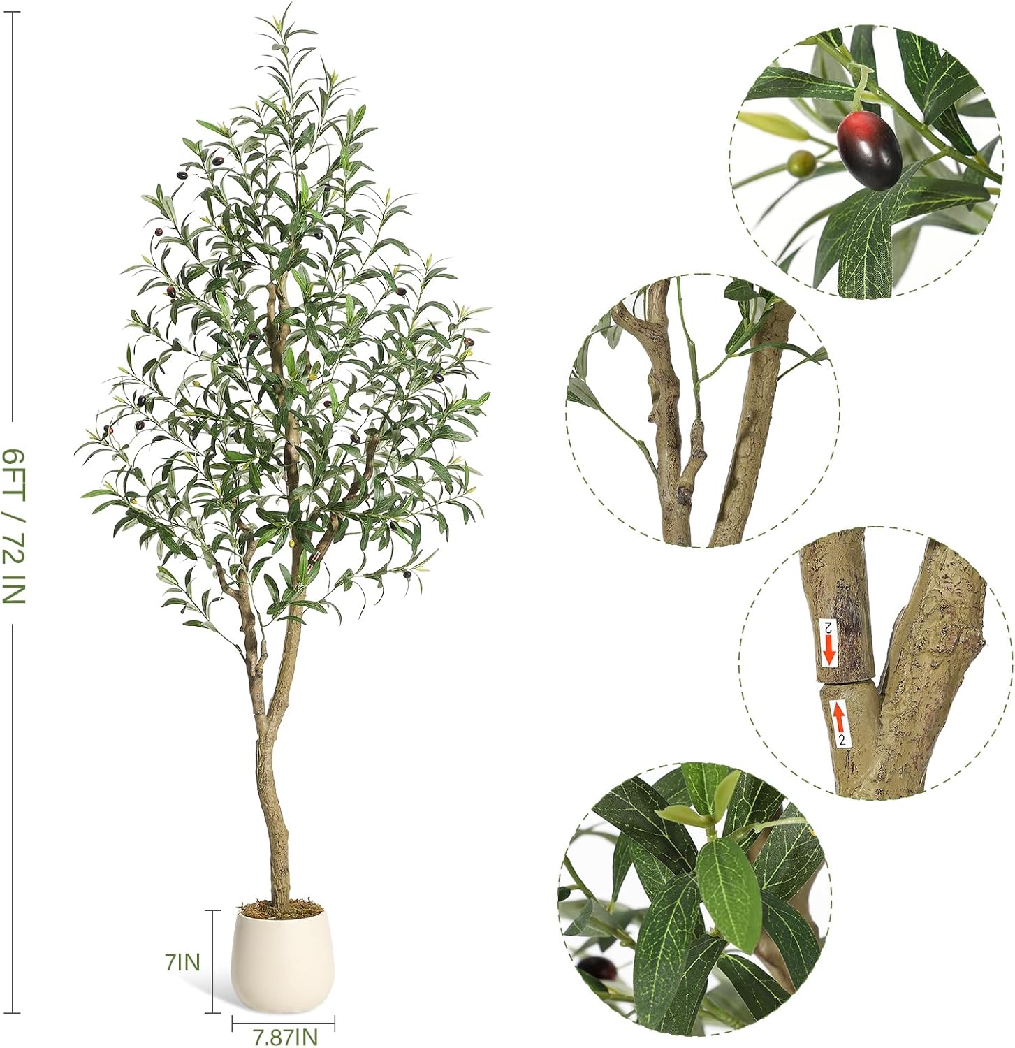 WhizMax DF-PHK-33CG7454 Artificial-Plants-Trees - View #2