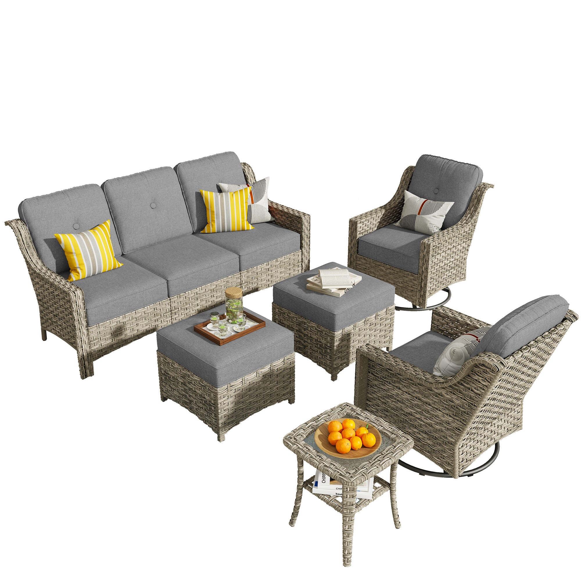 Ovios PD206Y Patio-Conversation-Sets - View #7