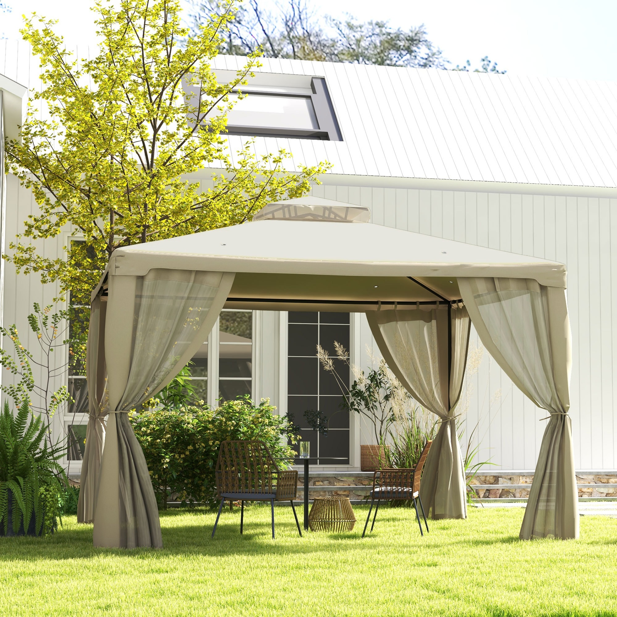 ToolCat BZ2-6-PW Wood-Resin-Gazebos - View #2