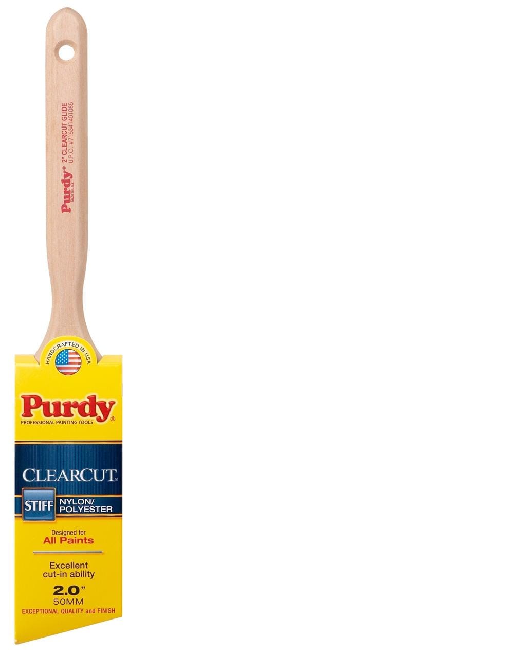 Purdy Clearcut 2-in Reusable Nylon- Polyester Blend Angle Paint Brush (Trim  Brush) in the Paint Brushes department at