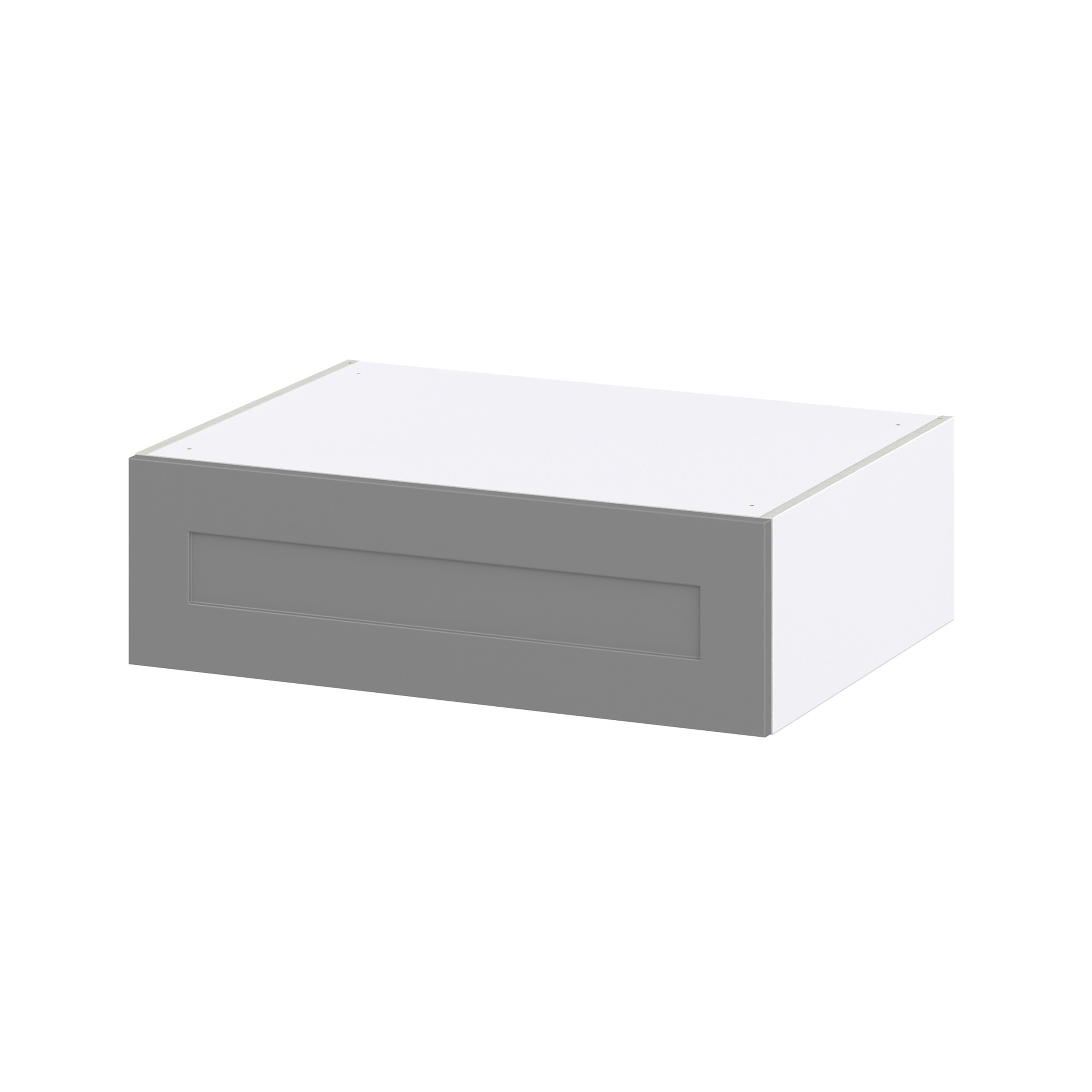 Hugo&Borg Beaumont 33-in W x 10-in H x 24-in D Slate Gray Wall Fully Assembled Cabinet (Recessed Panel Shaker Door Style)