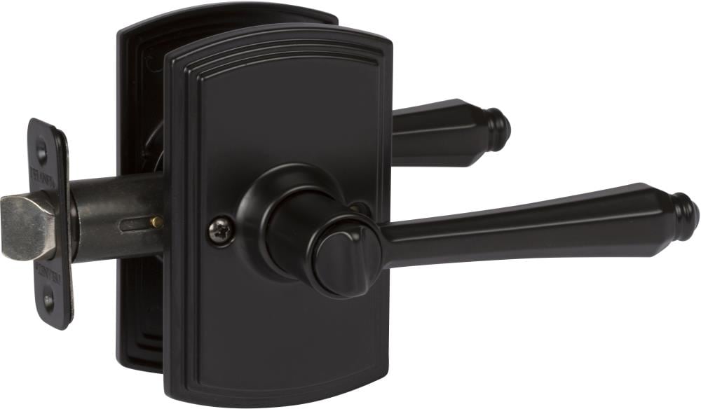Delaney Hardware 362004 Florini Black Interior/Exterior Bed/Bath Privacy Door Handle
