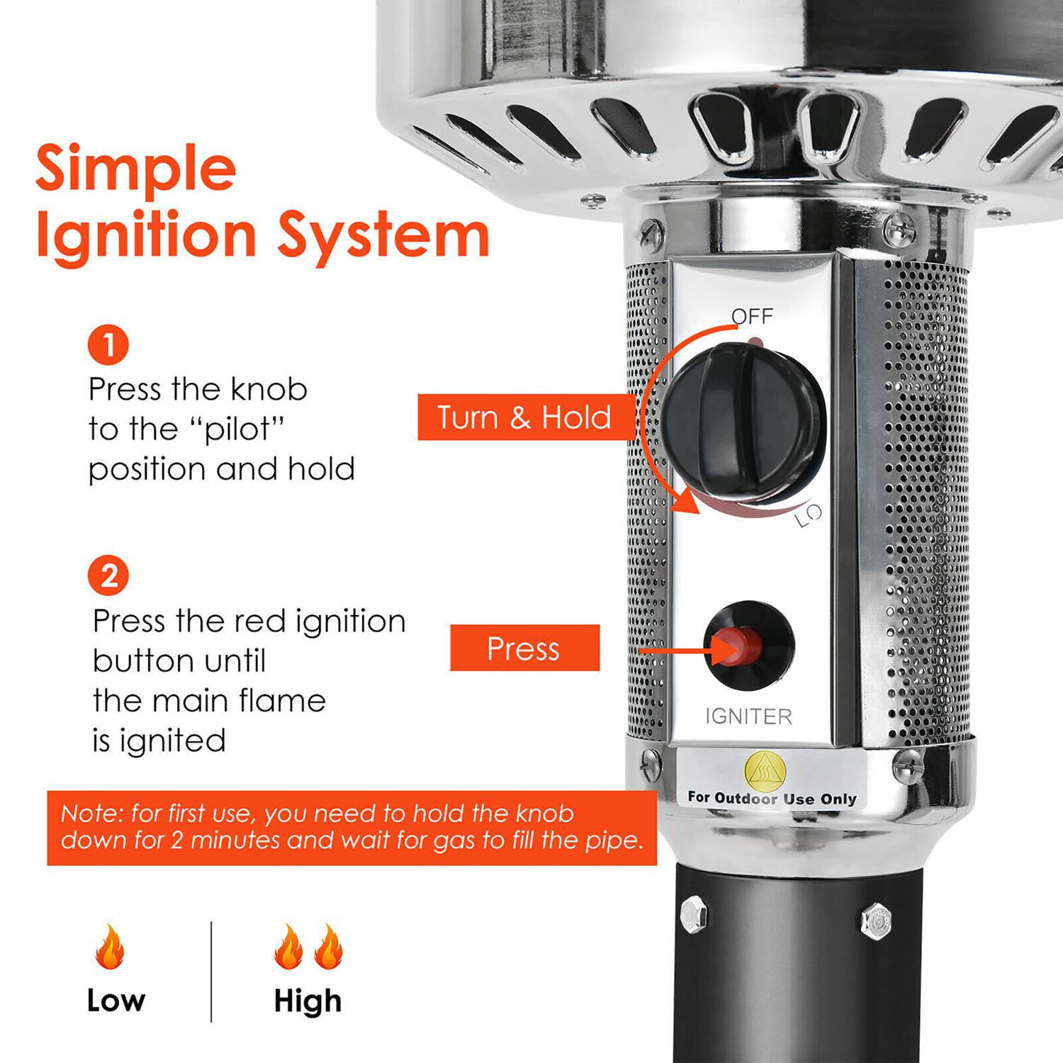 Costway CSHY001479 Outdoor-Gas-Firepits - View #6