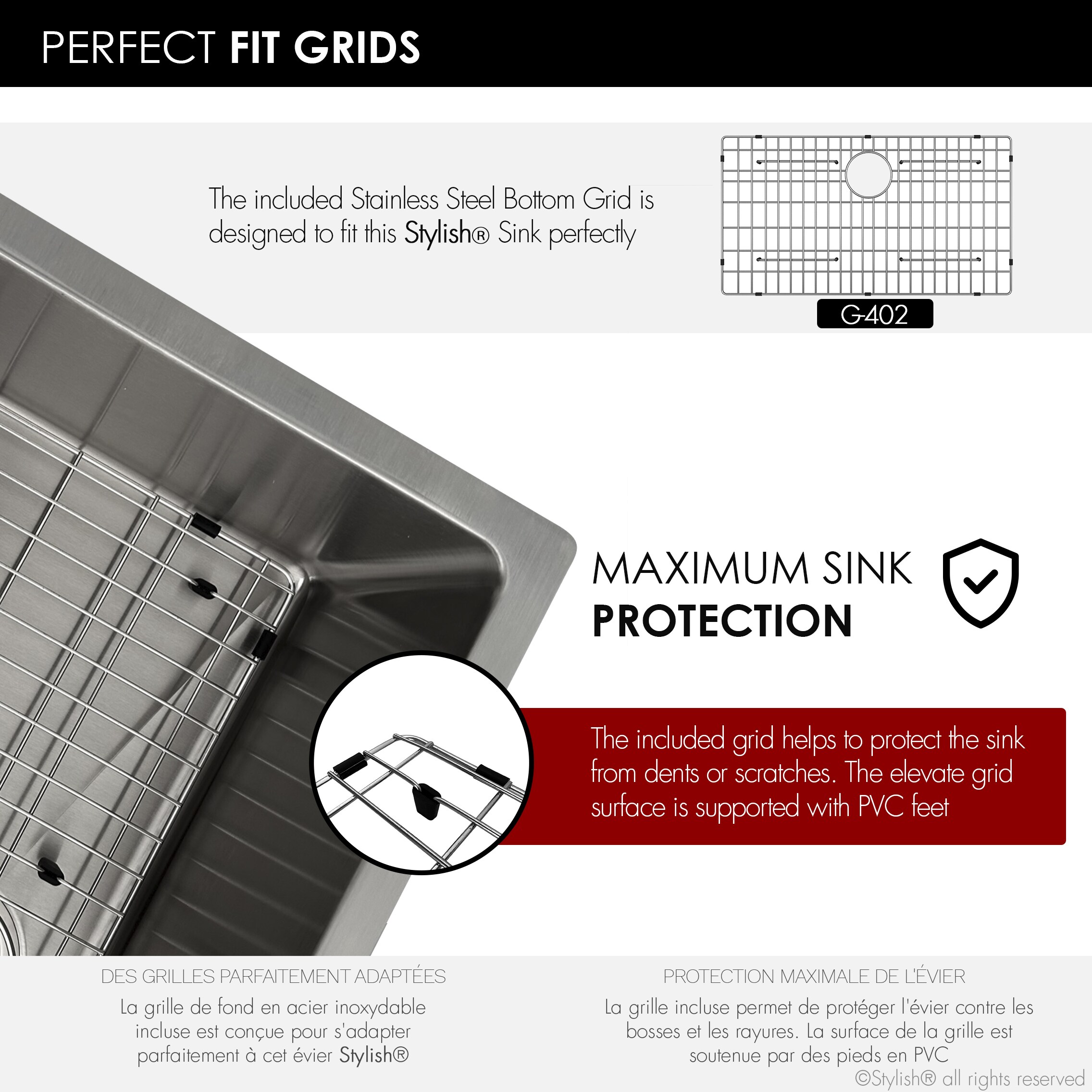 Stylish S-402G1 Kitchen-Sinks - View #7