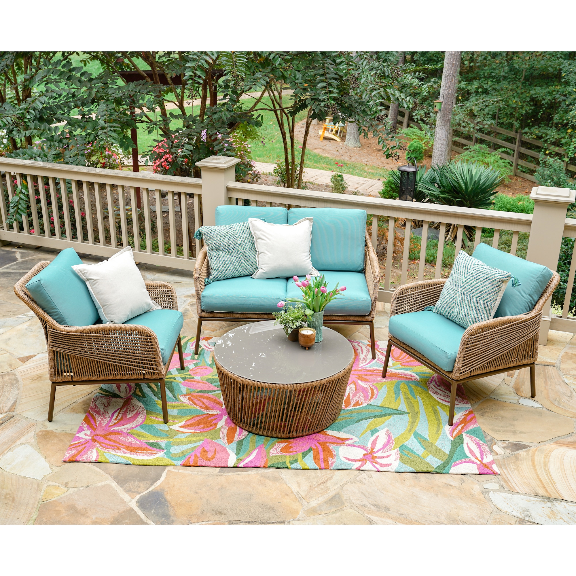 Leisure Made 199625-BLU Patio-Conversation-Sets - View #5
