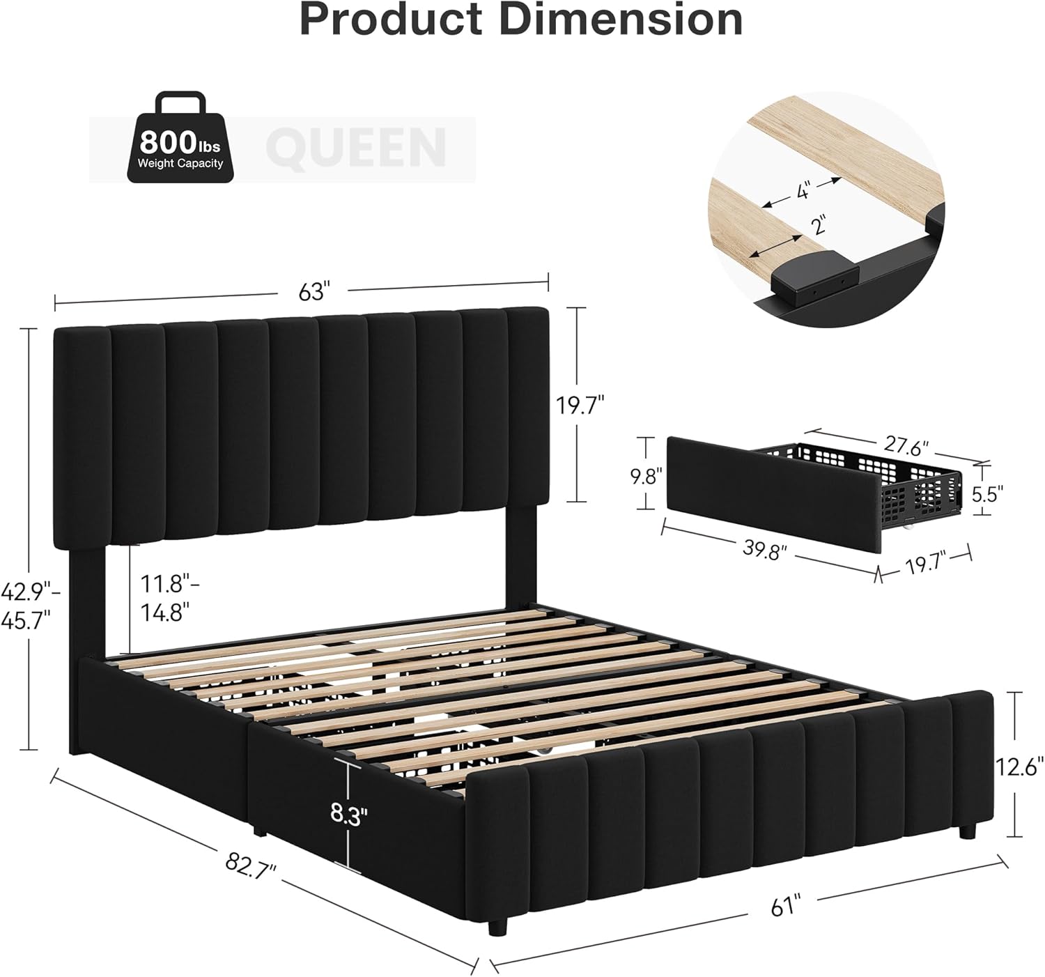 Qeetex LHF-BED-PHO-11ATX7EM beds - View #3