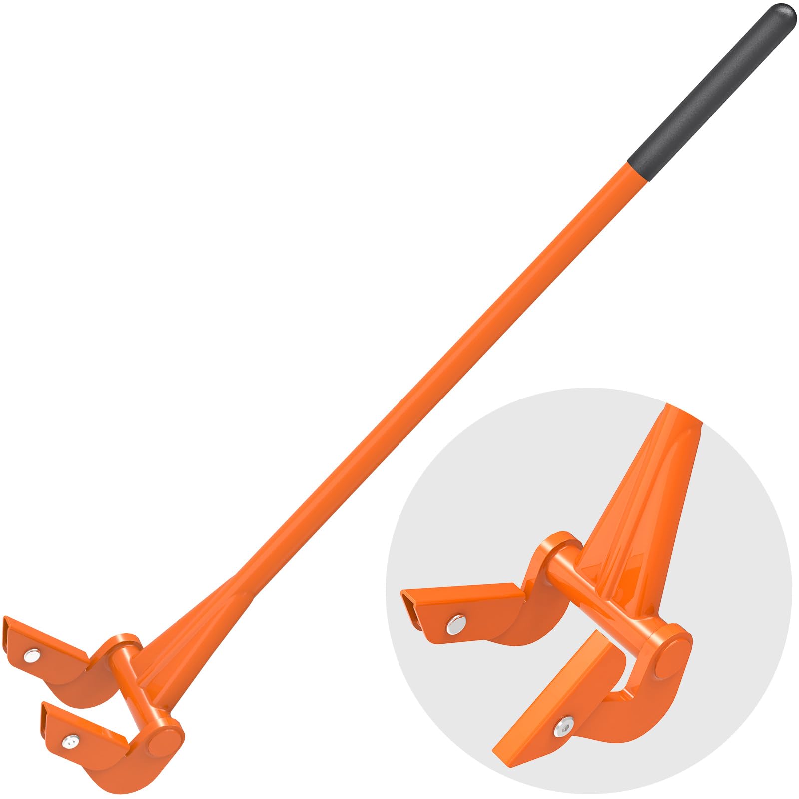 Linder Group Inc Pallet Buster Tool Deck Board Removal Tool with 50 Inch Reinforced Handle Full Welded Pallet Breaker Articulating Pivot Head Non Slip Grip Load