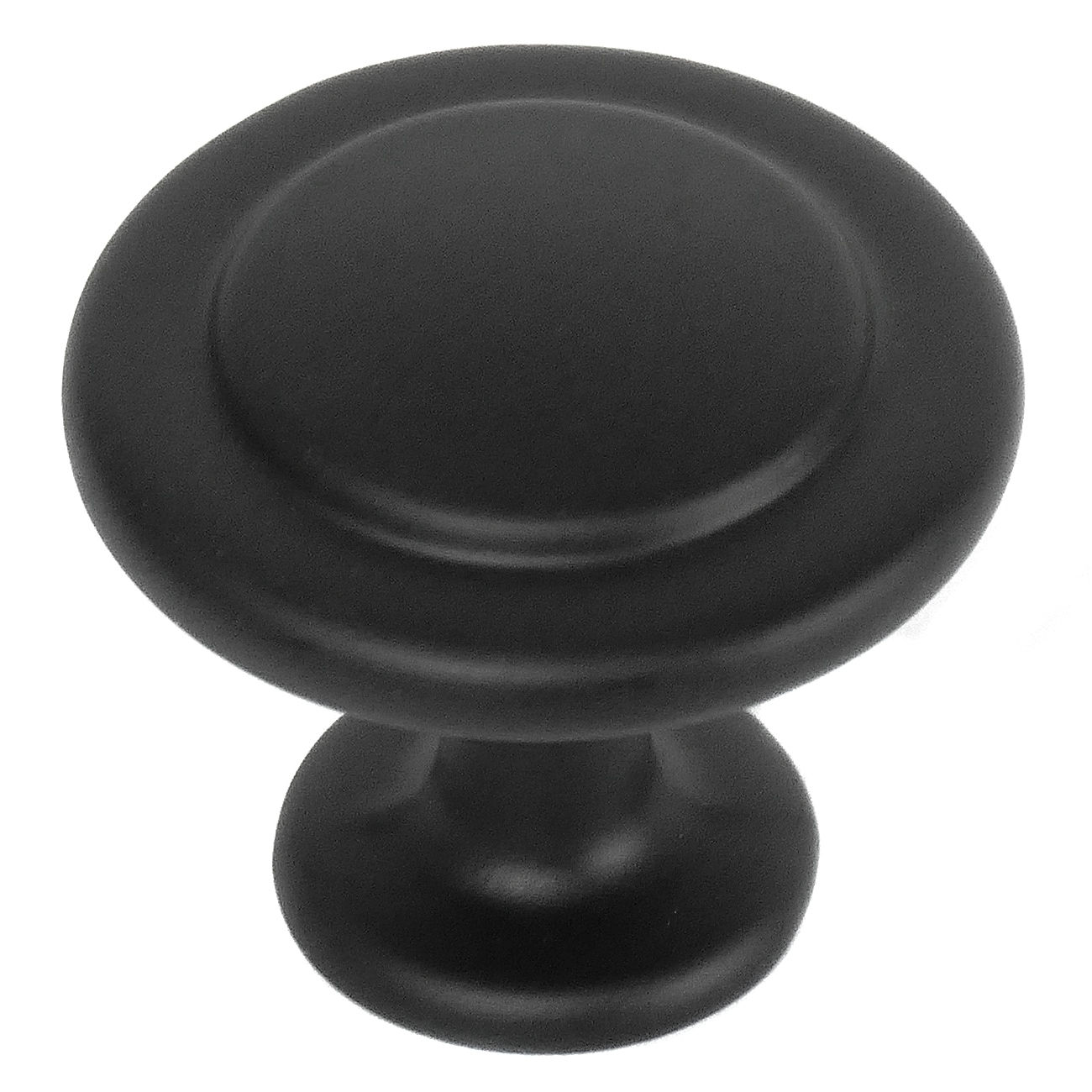 Laurey 57020 Newport 1-3/8-in Matte black Round Traditional Cabinet Knob