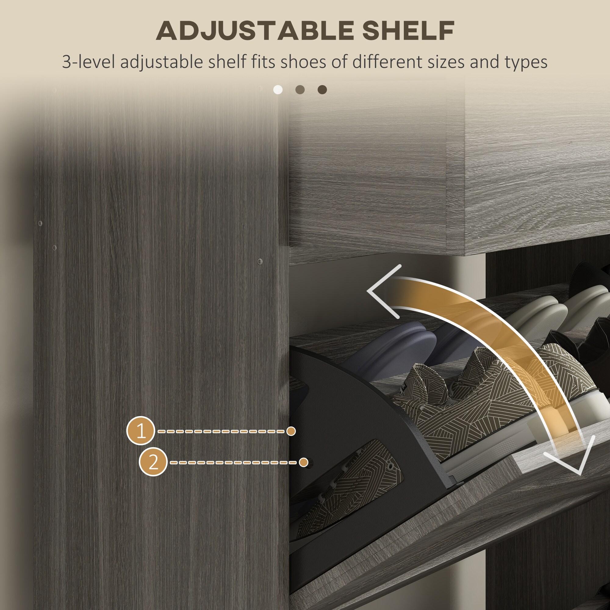 Mondawe MO-JH-XG2-GR Shoe-Racks - View #5