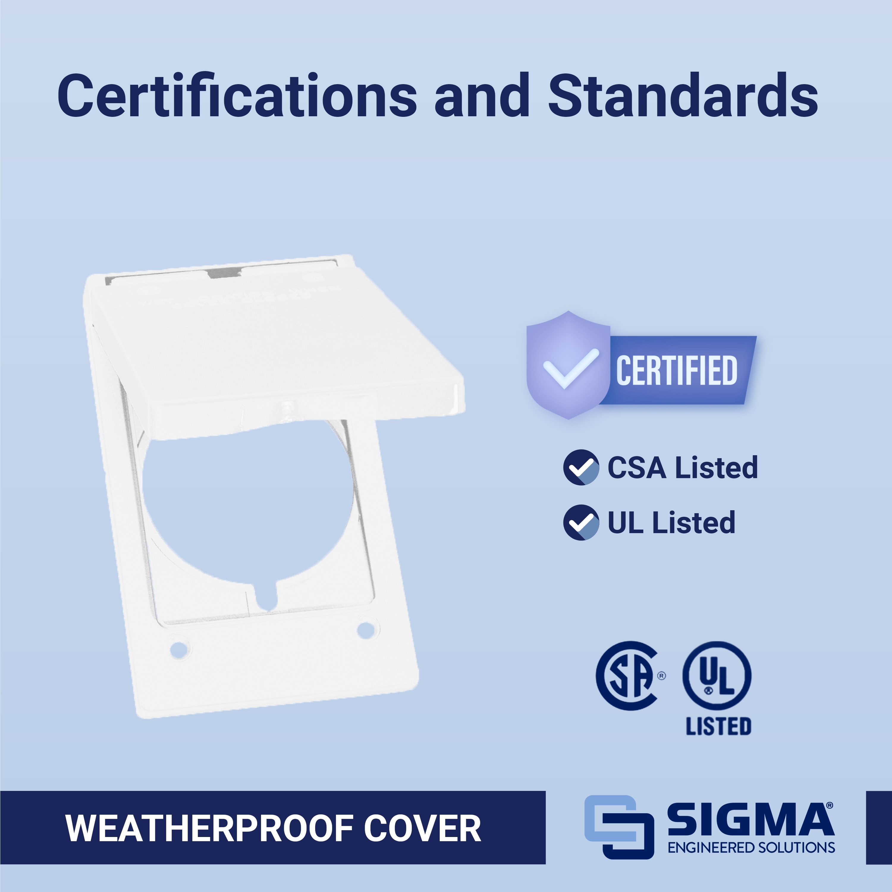 Sigma Engineered Solutions 14244WH Electrical-Box-Covers - View #5