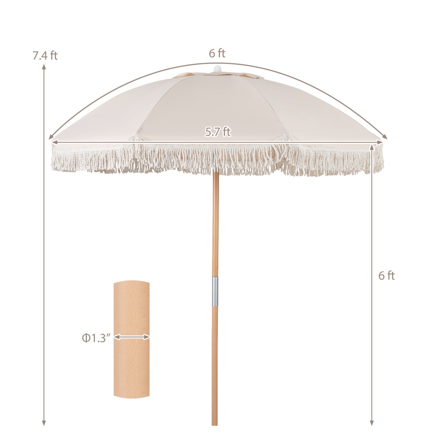 LIVIZA TDS12795WH Umbrellas-2 - View #3