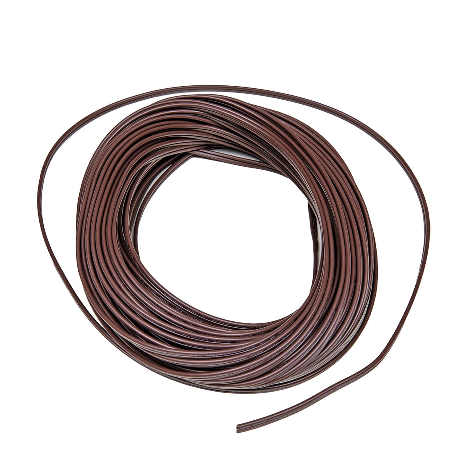 Novelty Lights 100 Ft Brown Spt-1 Wire Gauge 2-Conductor Zip Cord Spt-1 Ul Listed Max 8a 960w #100-BROWN-SPT-1