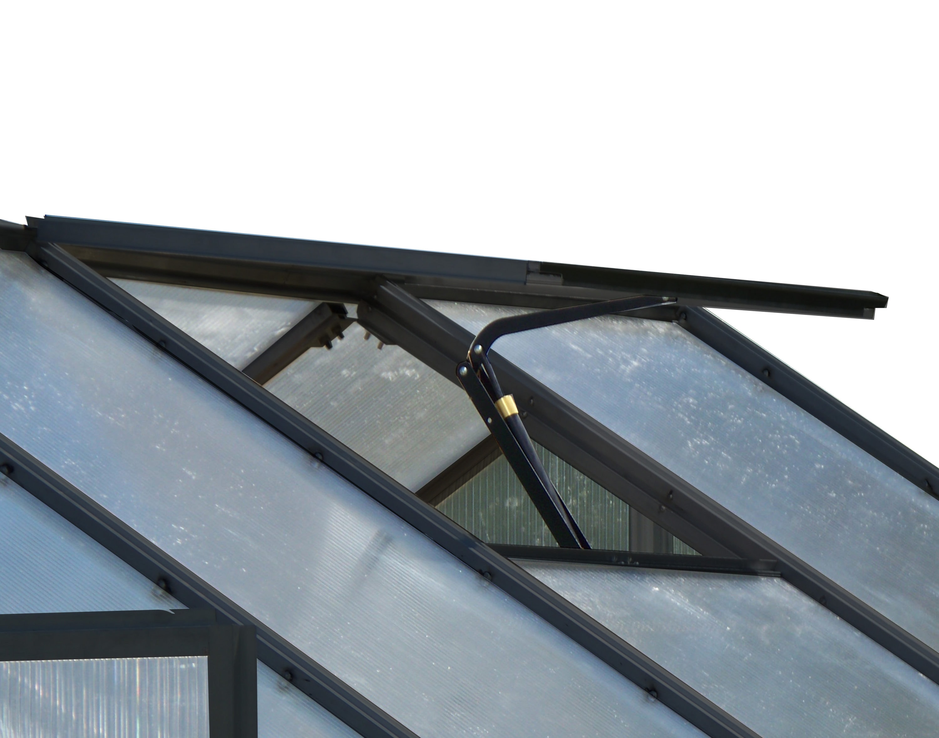 Monticello MONT-VENT-BK MONT 2-ft L x 2-ft W x 0.2-ft H Black Greenhouse Kit
