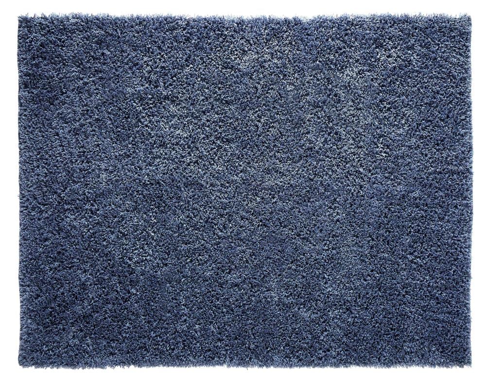Chesapeake Merchandising 79219 Microfiber Shag 7 x 9 (ft) Loomed Polyester Vintage Blue Rectangular Indoor Solid Area rug