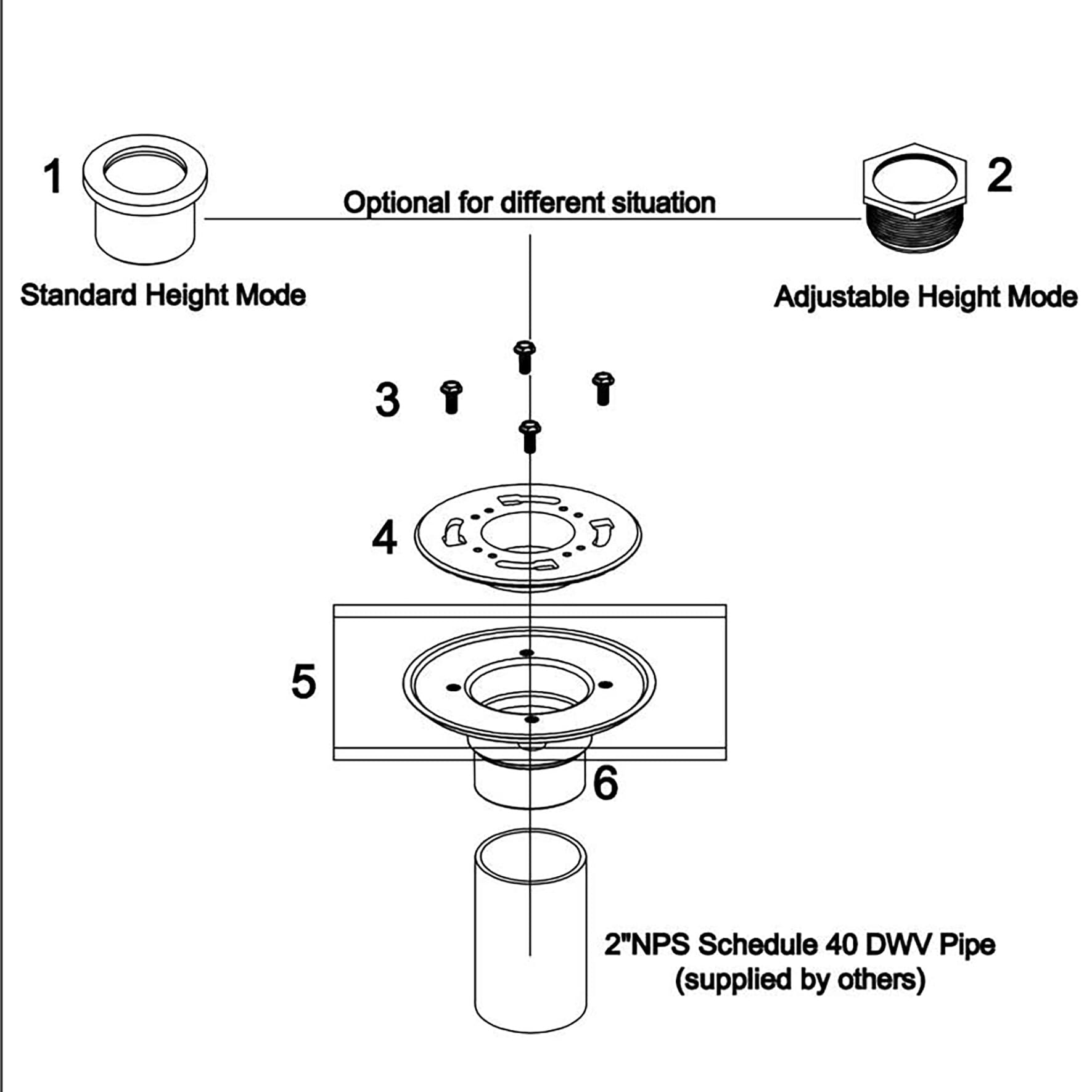 ELEGANTE DRAIN COLLECTION 9001FA Drains-Flanges - View #6