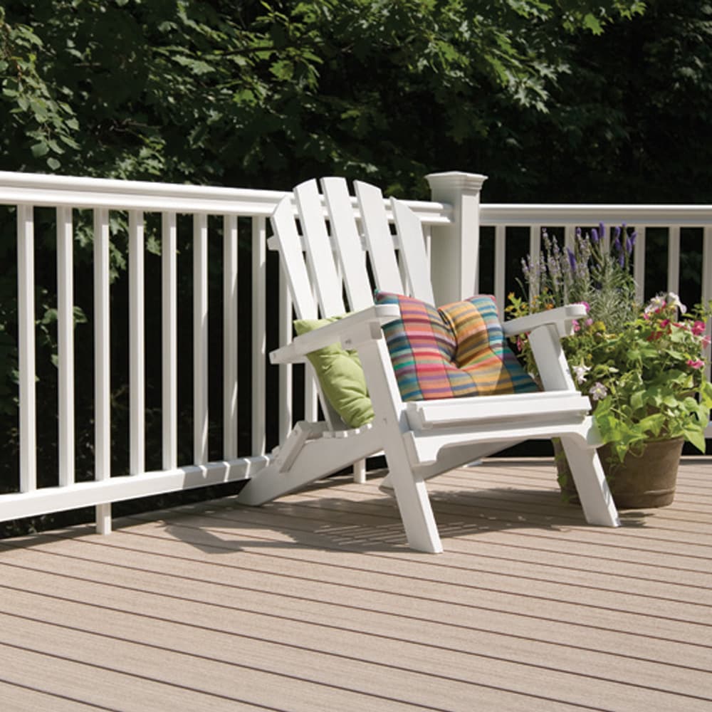 TimberTech 5-in x 5-in White Composite Deck Post Skirt in the Deck ...