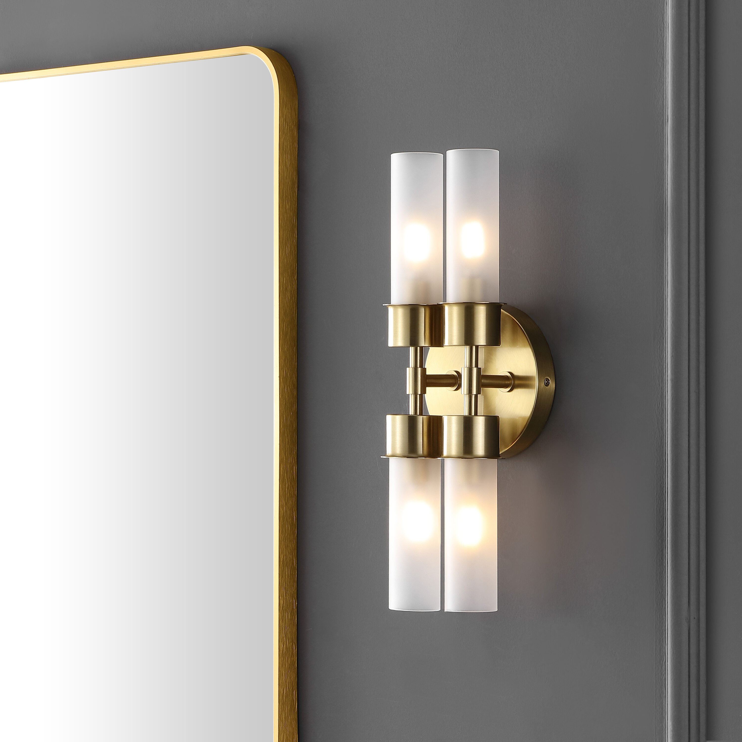 Safavieh SCN4142B 4.3-in W x 17-in H Metal Sconce Abstract Wall accent