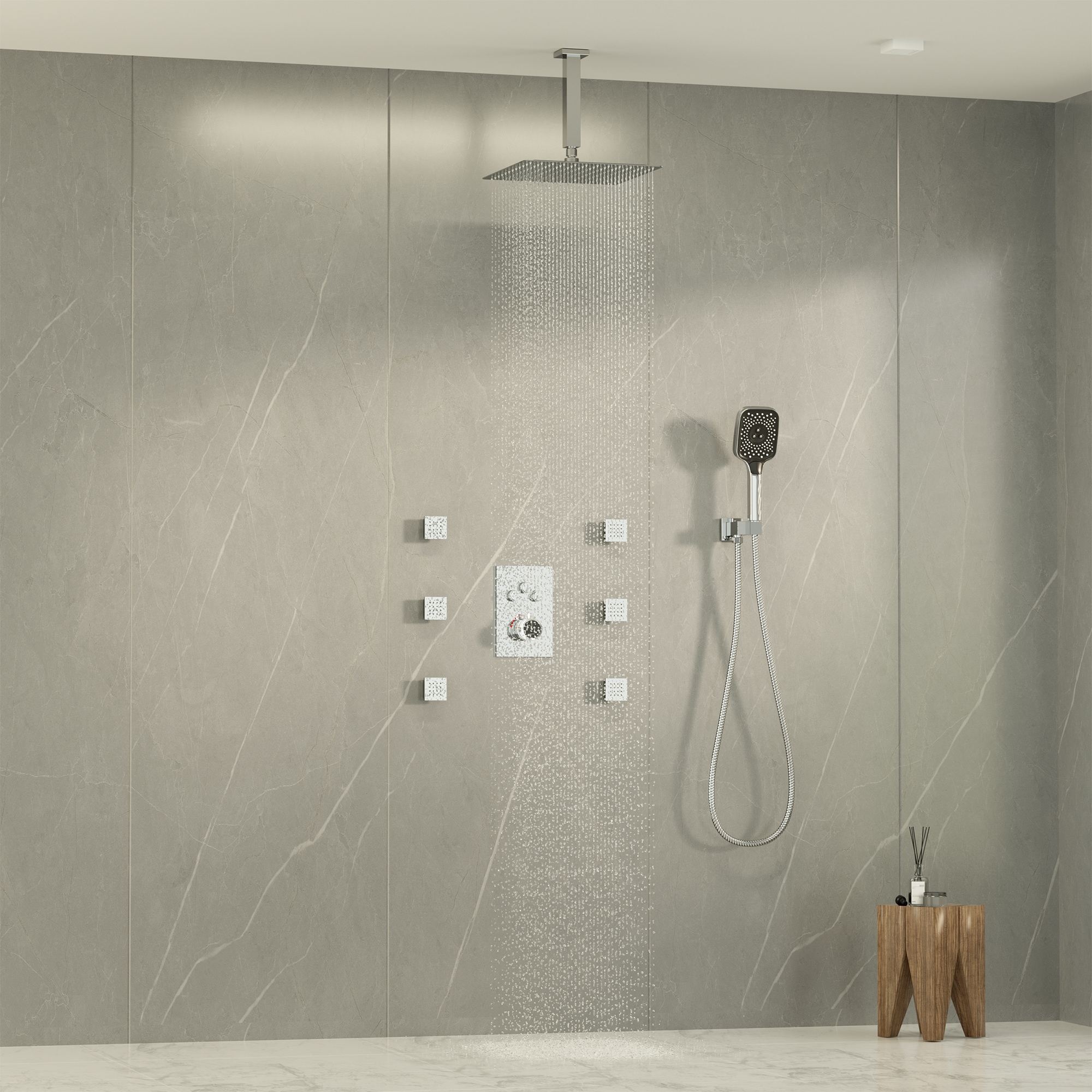 CASAINC M6627-B-10-MB Showerhead-Bar-Panels - View #3