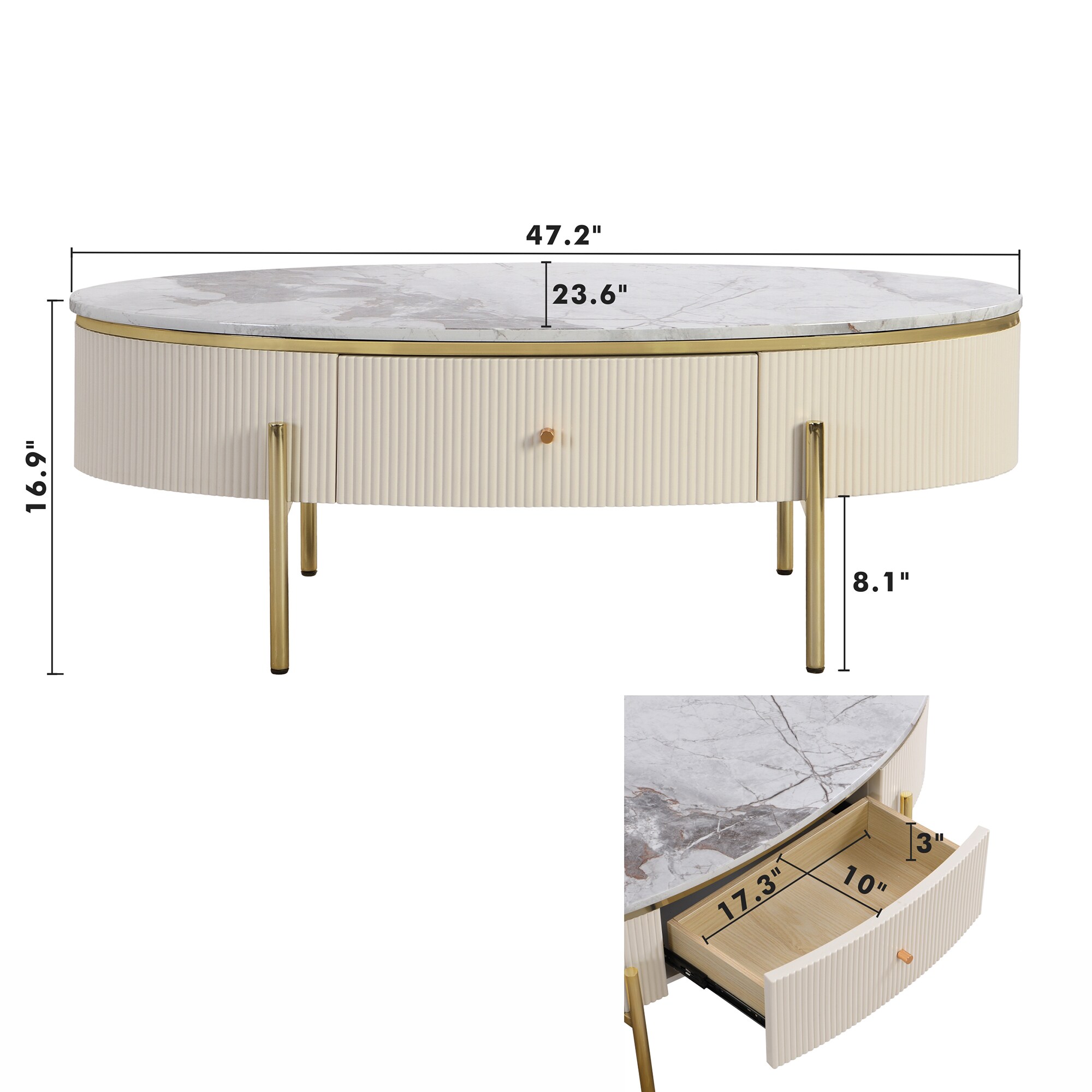 ModernLuxe L3P-WF321716AAK Coffee-Tables - View #5