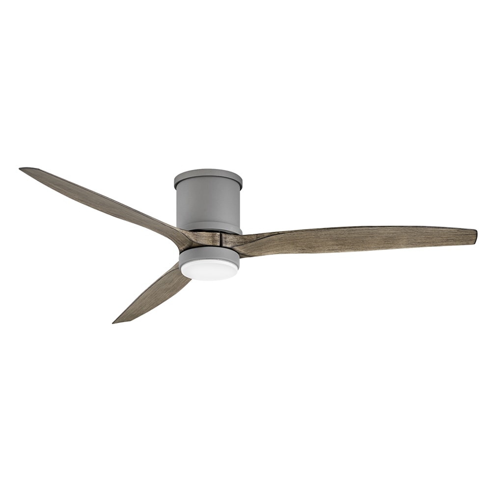 Fanimation Wrap Custom 44-in Brushed Nickel Color-changing Integrated LED Indoor/Outdoor Smart Ceiling Fan with Light and Remote (3-Blade) FPD8530BN-44BN-LK Sansujyuku sansujyuku.com