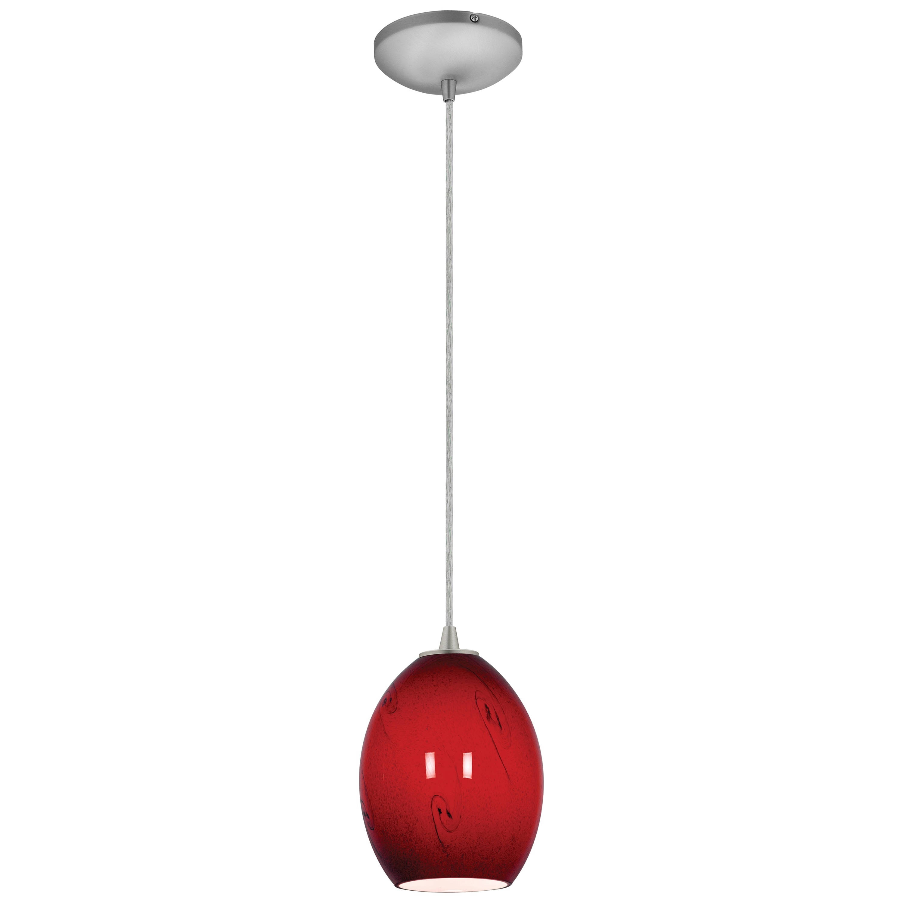 Access Lighting 28023-3C-BS/RUSKY Brandy FireBird Brushed Steel Modern/contemporary Geometric Mini Hanging Pendant light