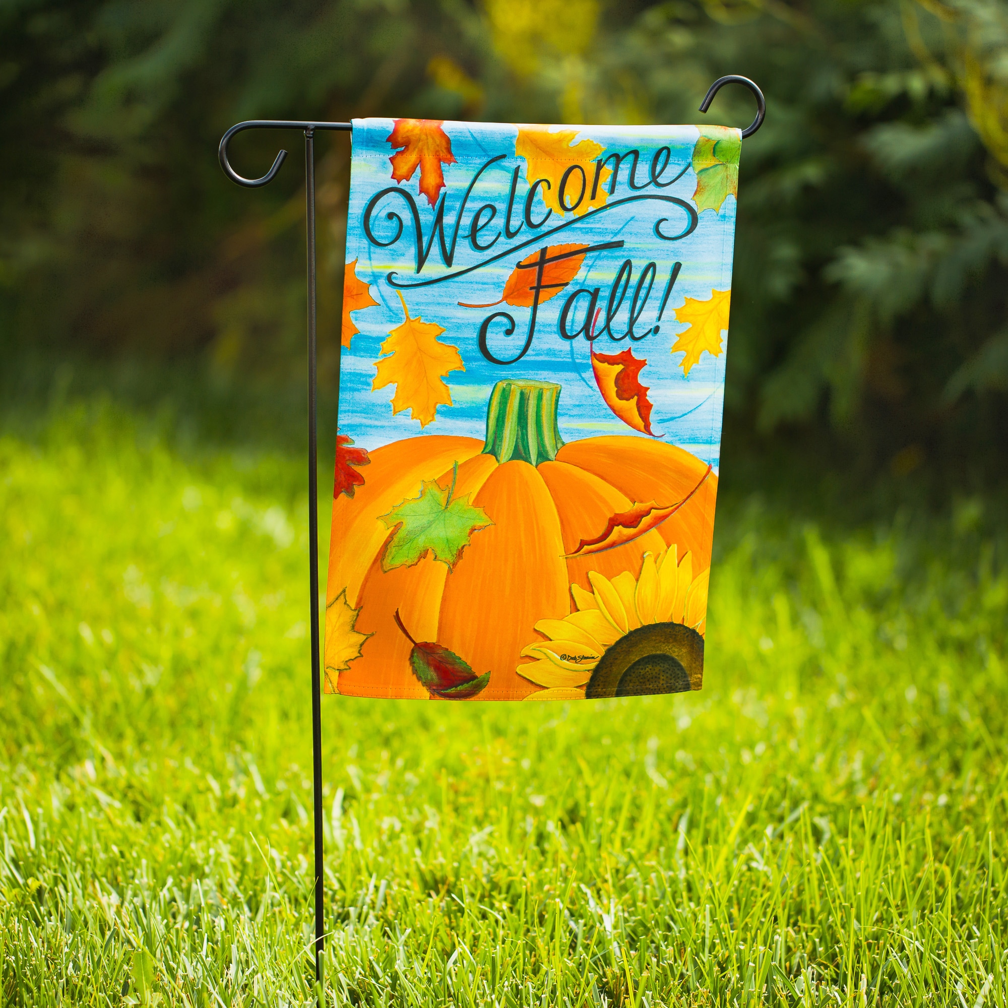 1.48-ft W x 3.17-ft H Fall Garden Flag in the Decorative Banners ...