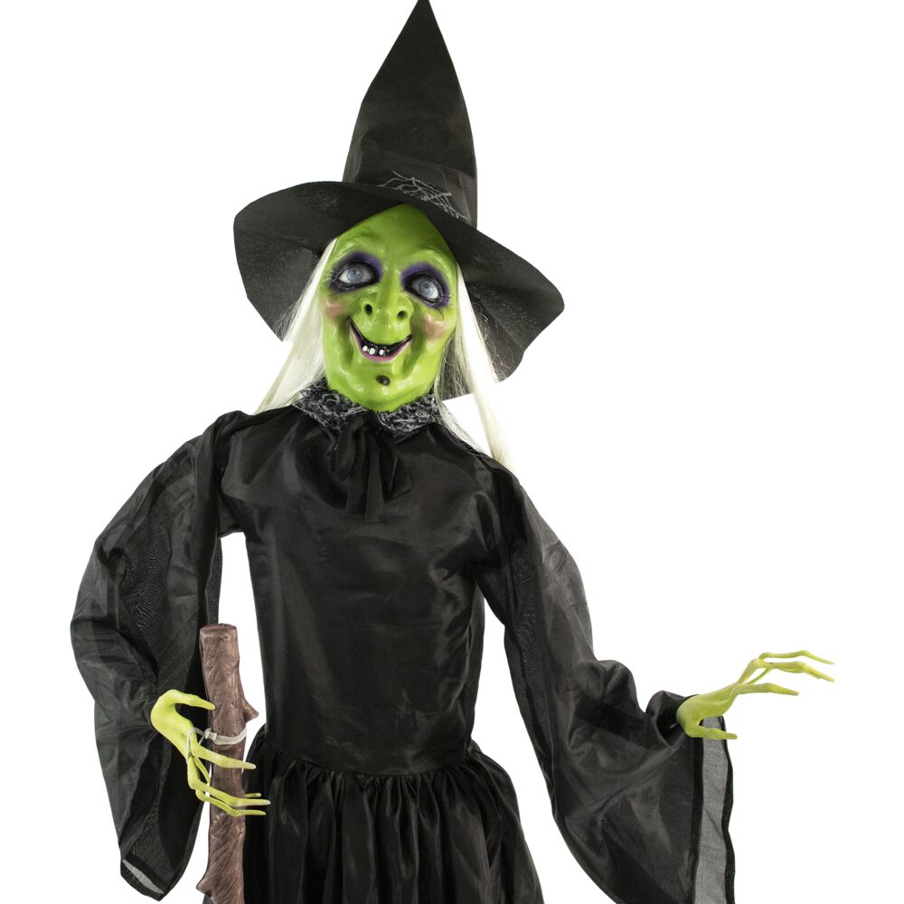 Haunted Hill Farm Freestanding Talking Lighted Witch Animatronic in the ...