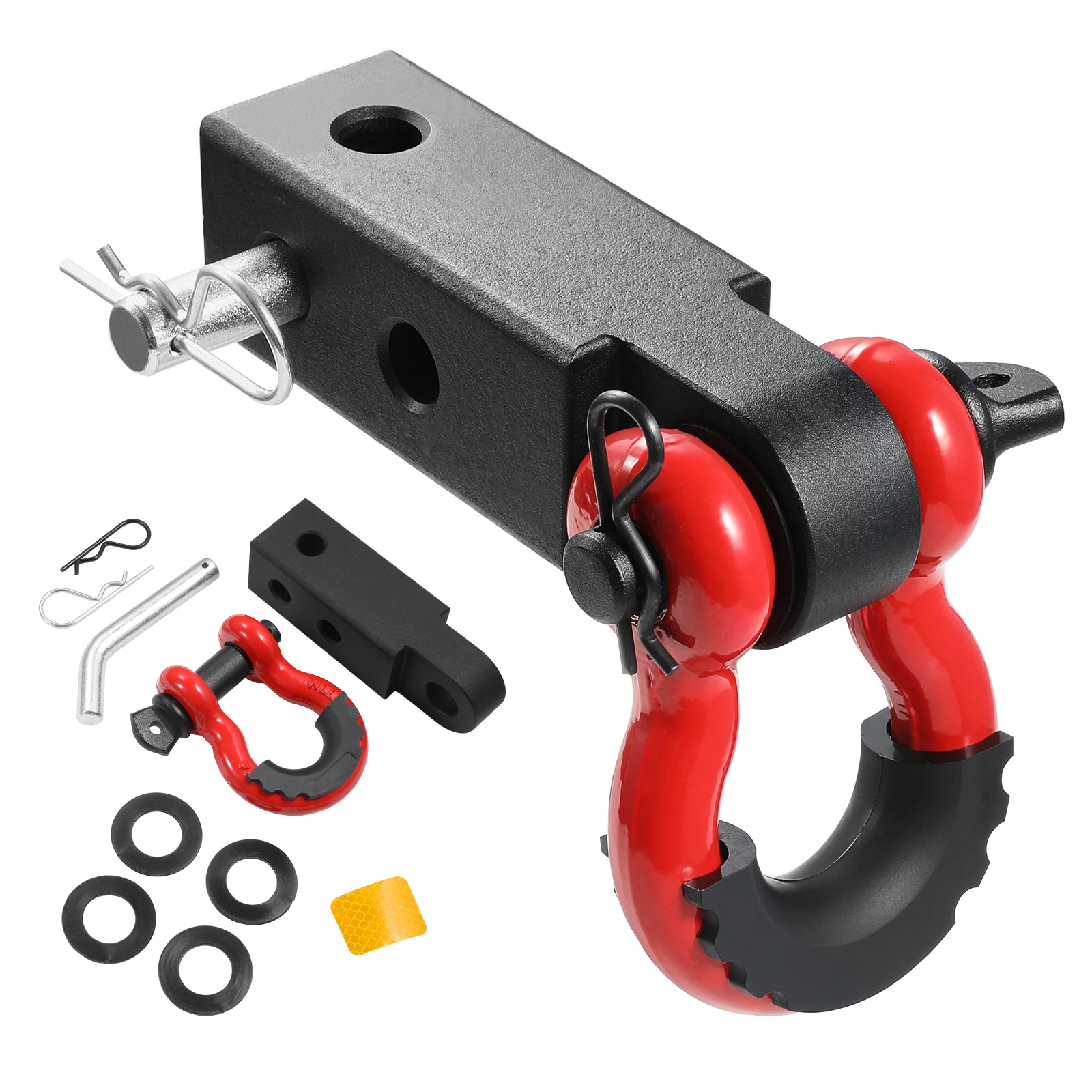 SVOPES 2inch Hitch Receiver. 66.000 lbs Towing Capacity. Includes D Ring Shackle and Trailer Hitch Lock Pin. Heavy-Duty Towing Equipment for Trucks. Jeeps and Off-Road Vehicles #SVOPESZJLHJ2I08827V0