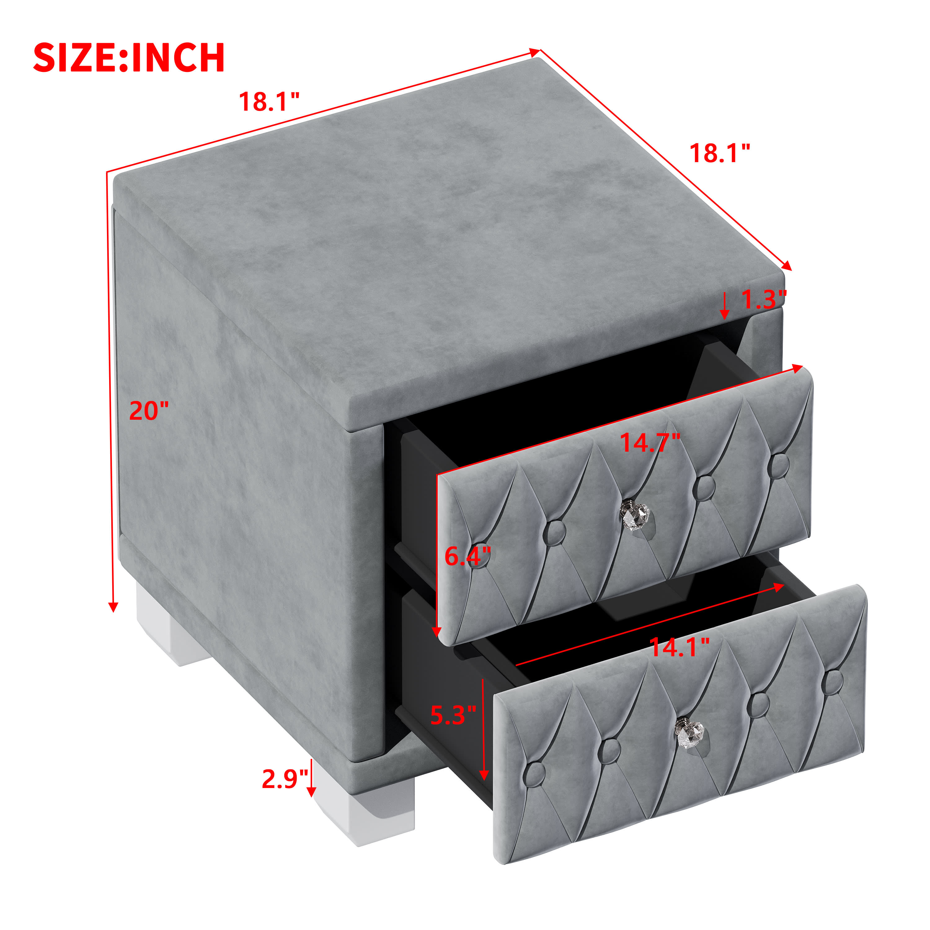 Vynxaria LEXY0573-DJBF-CTG066 nightstands - View #5