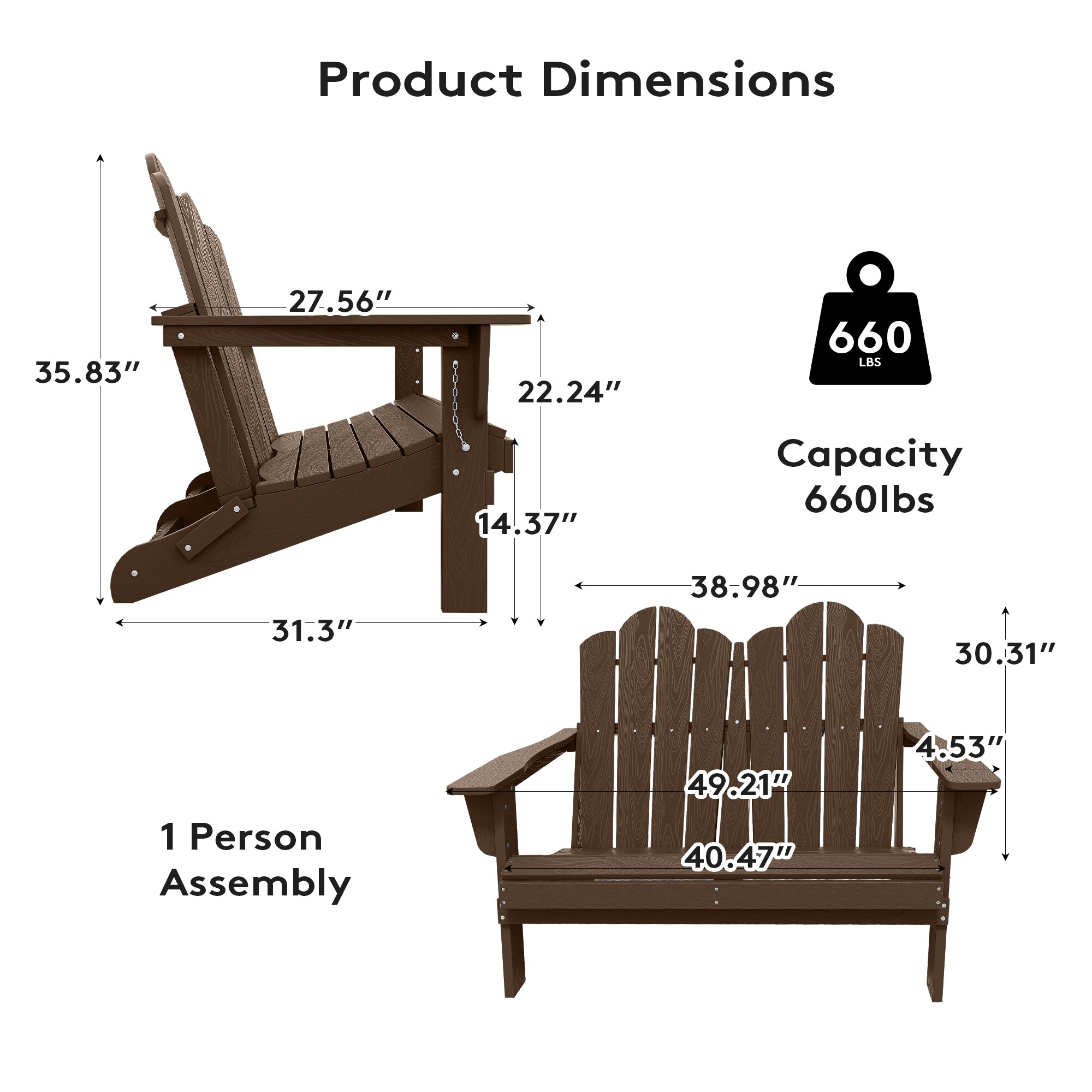 VOUA 2YDY-BR Patio-Chairs - View #5