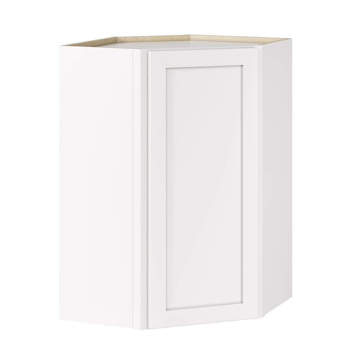 Whalen CLICK-IT LWSCLICK-39 Enfield 24-in W x 36-in H x 24-in D Classic White Birch Diagonal Corner wall Ready to assemble Plywood Cabinet (Raised Panel Shaker)