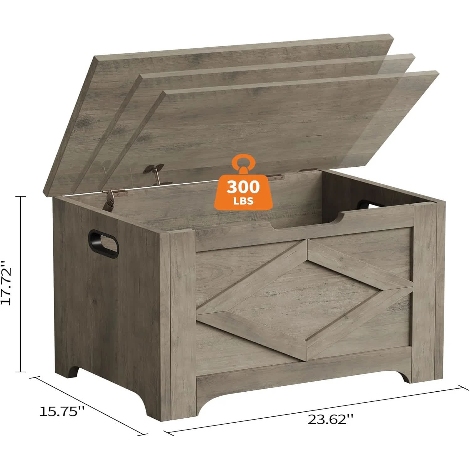 Vintage 17296108567GRAY Toy-Boxes - View #3