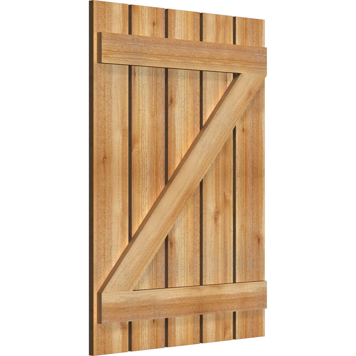 Ekena Millwork RBS06Z29X039RWR Exterior-Shutters - View #2