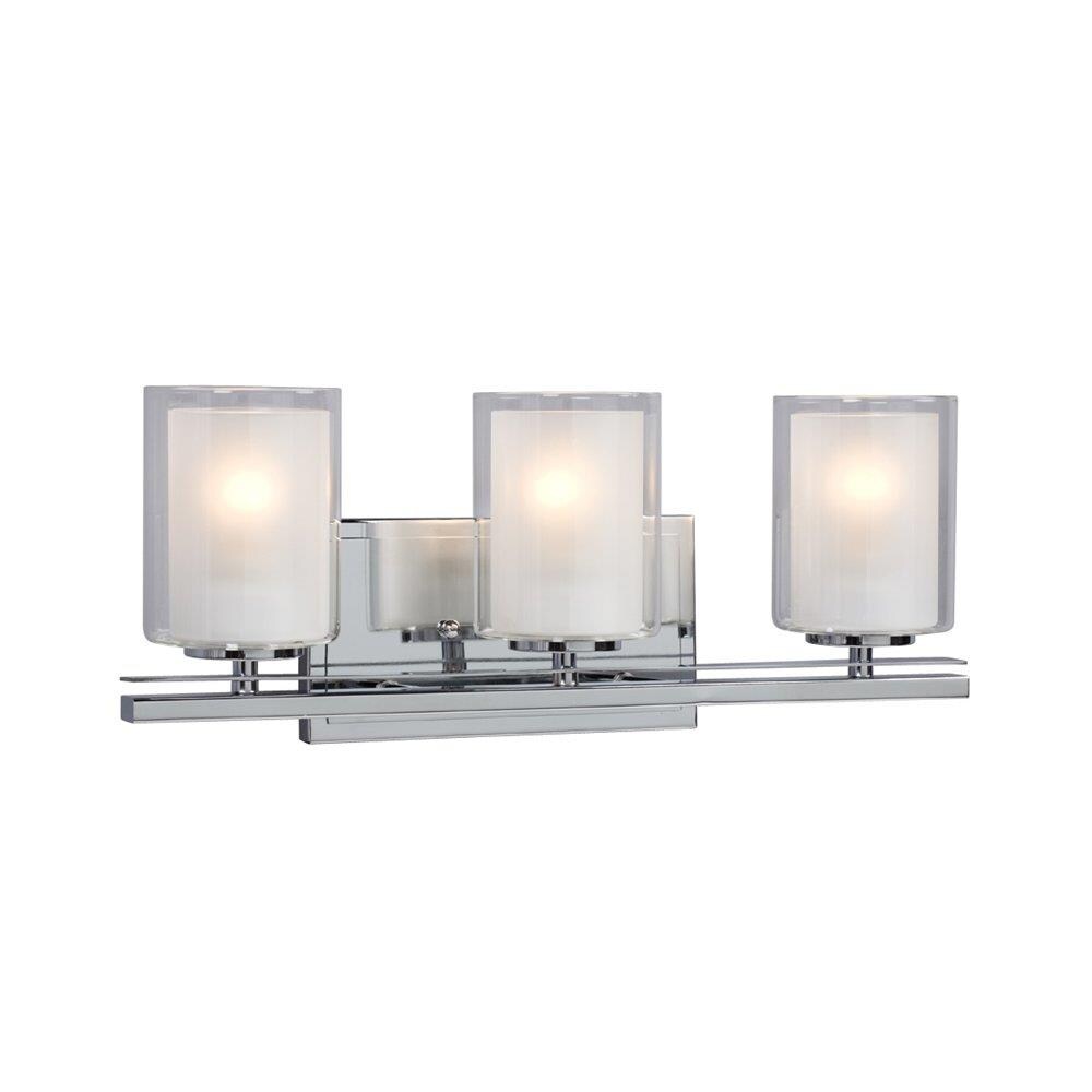 Galaxy Lighting 718713CH Bradley 18.5-in 3 -Light Polished Chrome Modern/contemporary Vanity light