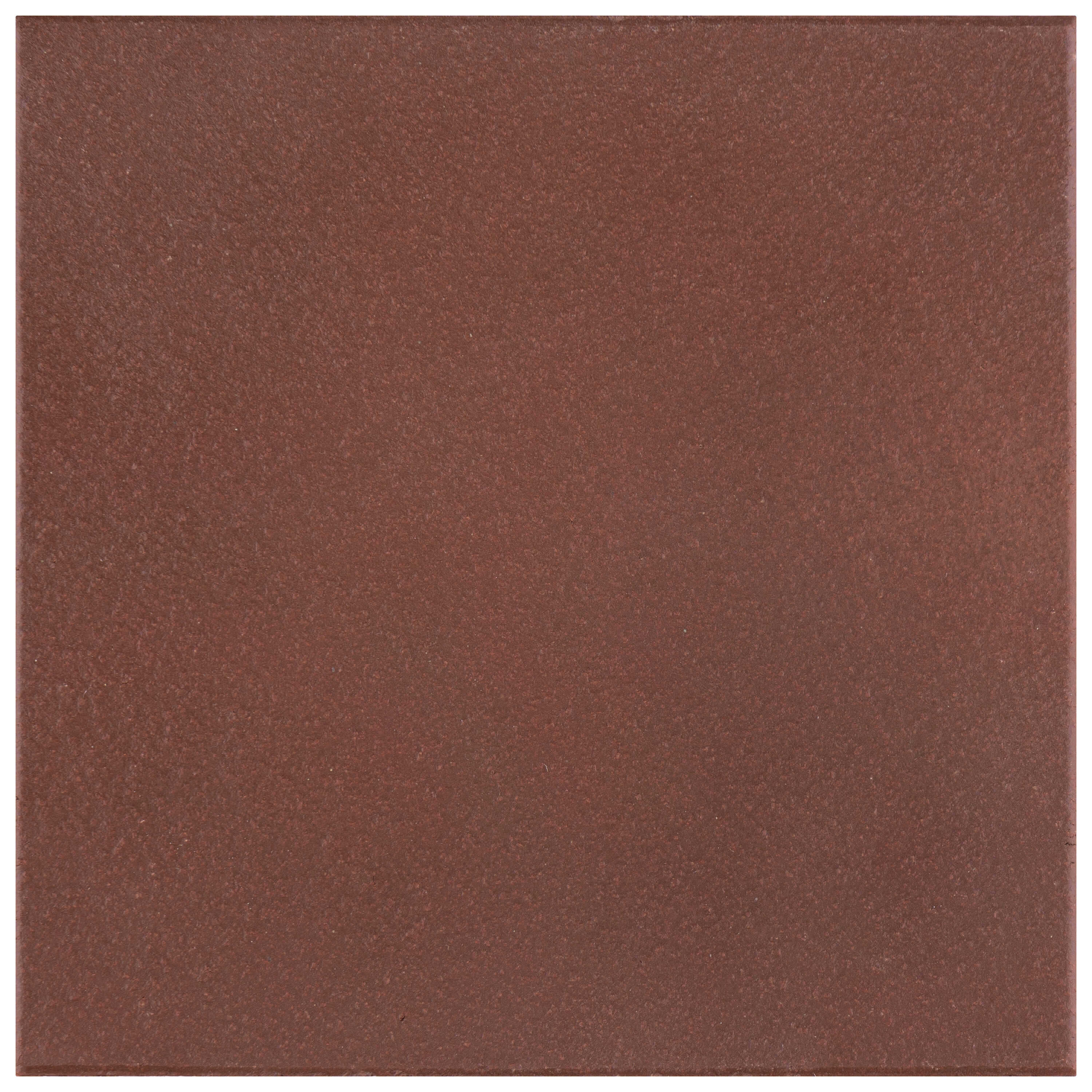 Affinity Tile S1FGA6KFR Sample- Quarry Flame Red 6-in x 6-in Satin Ceramic Floor and Wall Tile