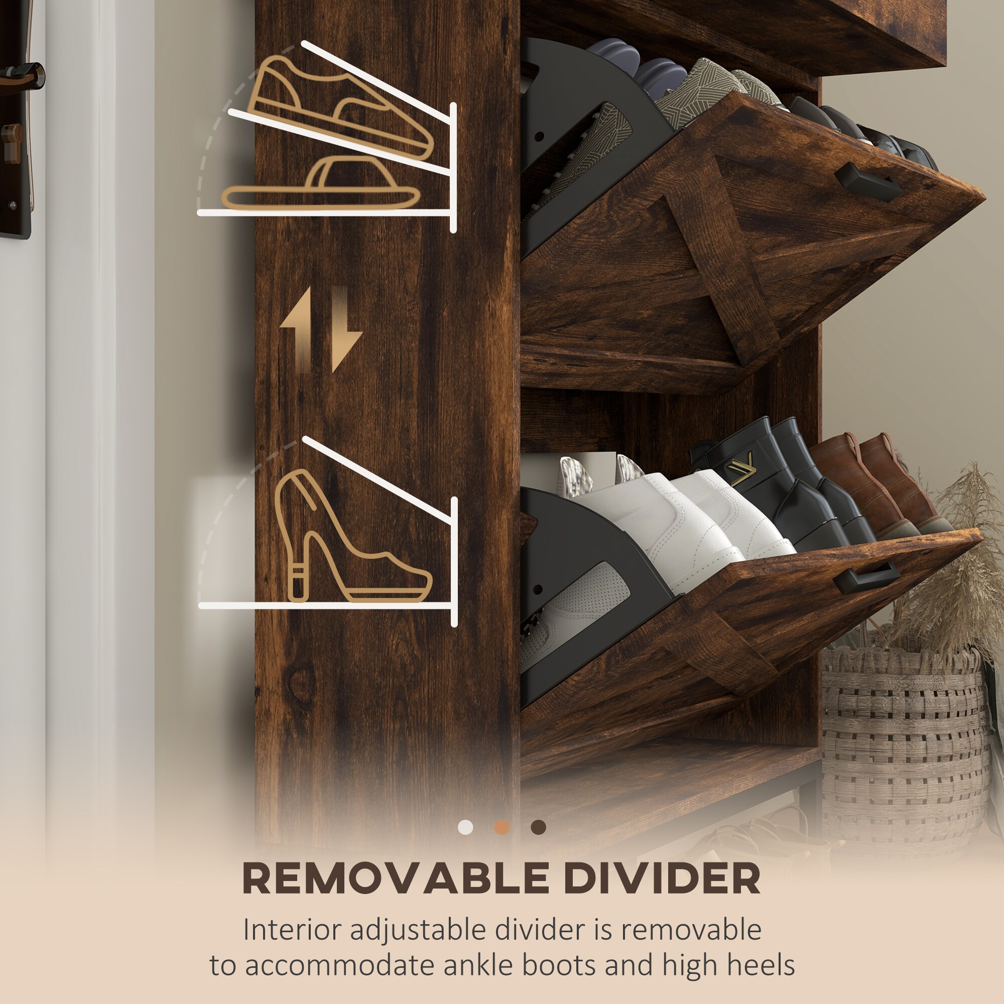 Mondawe MO-JH-XG2-BK Shoe-Racks - View #4