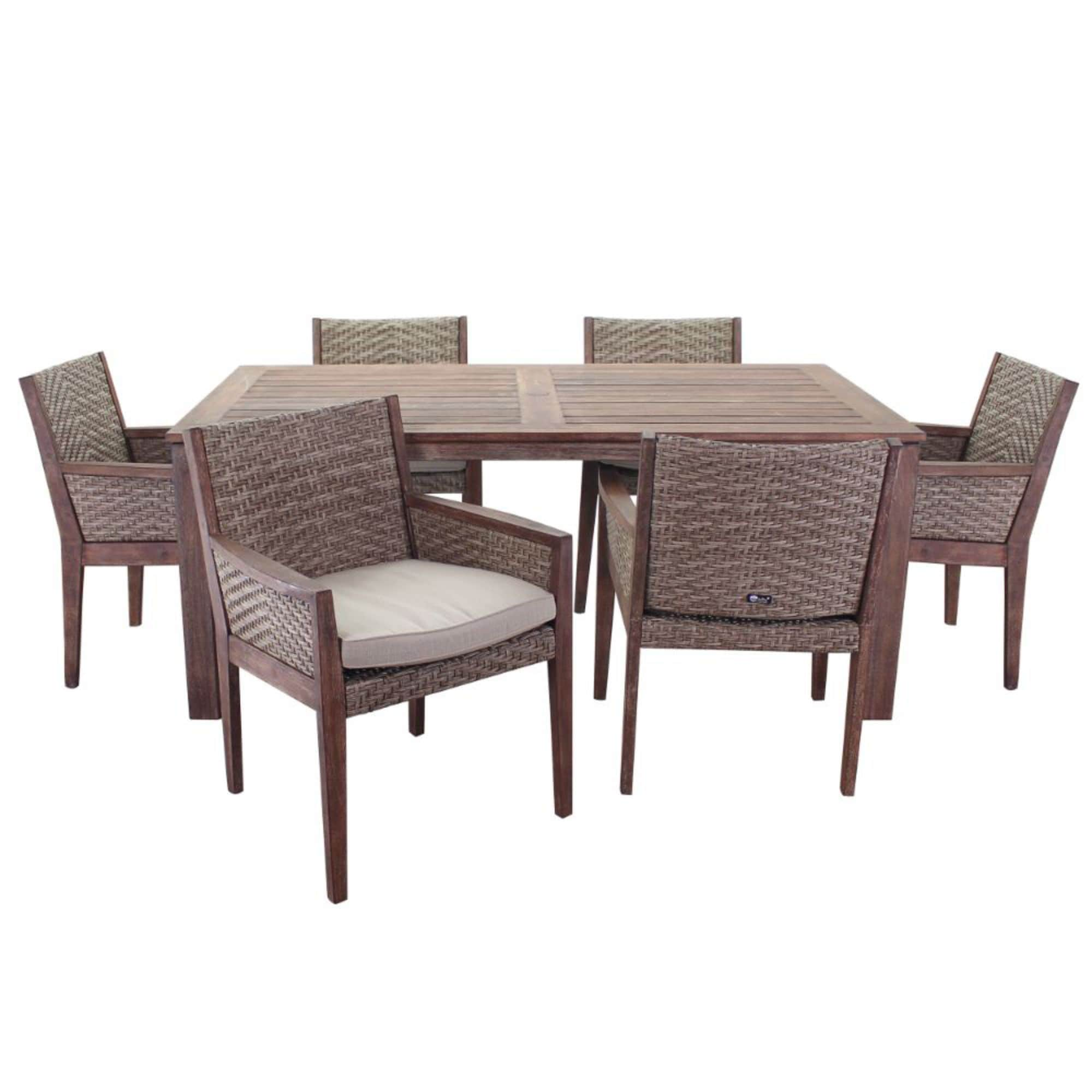 Lebanon 7 piece on sale dining set with cushions