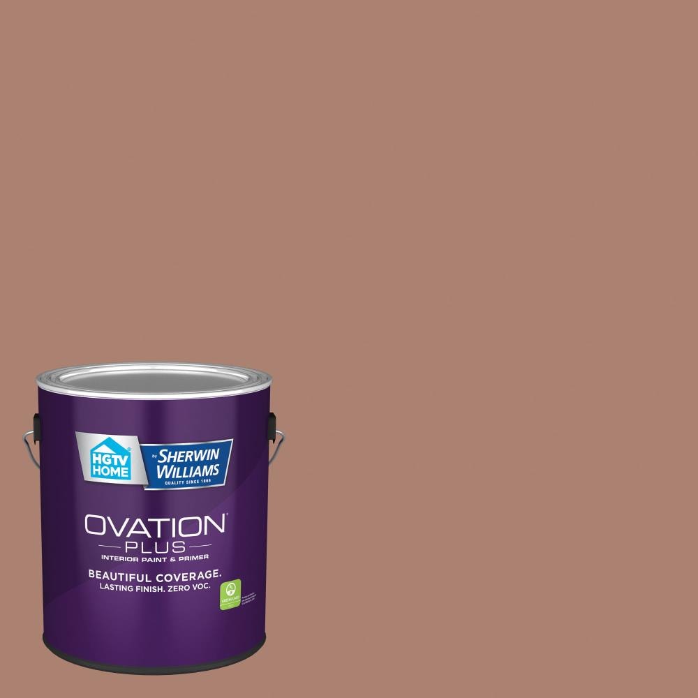 HGTV HOME by Sherwin-Williams 1007-9C-2557217 Ovation Plus Satin Canyon Earth 1007-9C Latex Interior Paint Paint + Primer ( 1-gallon )
